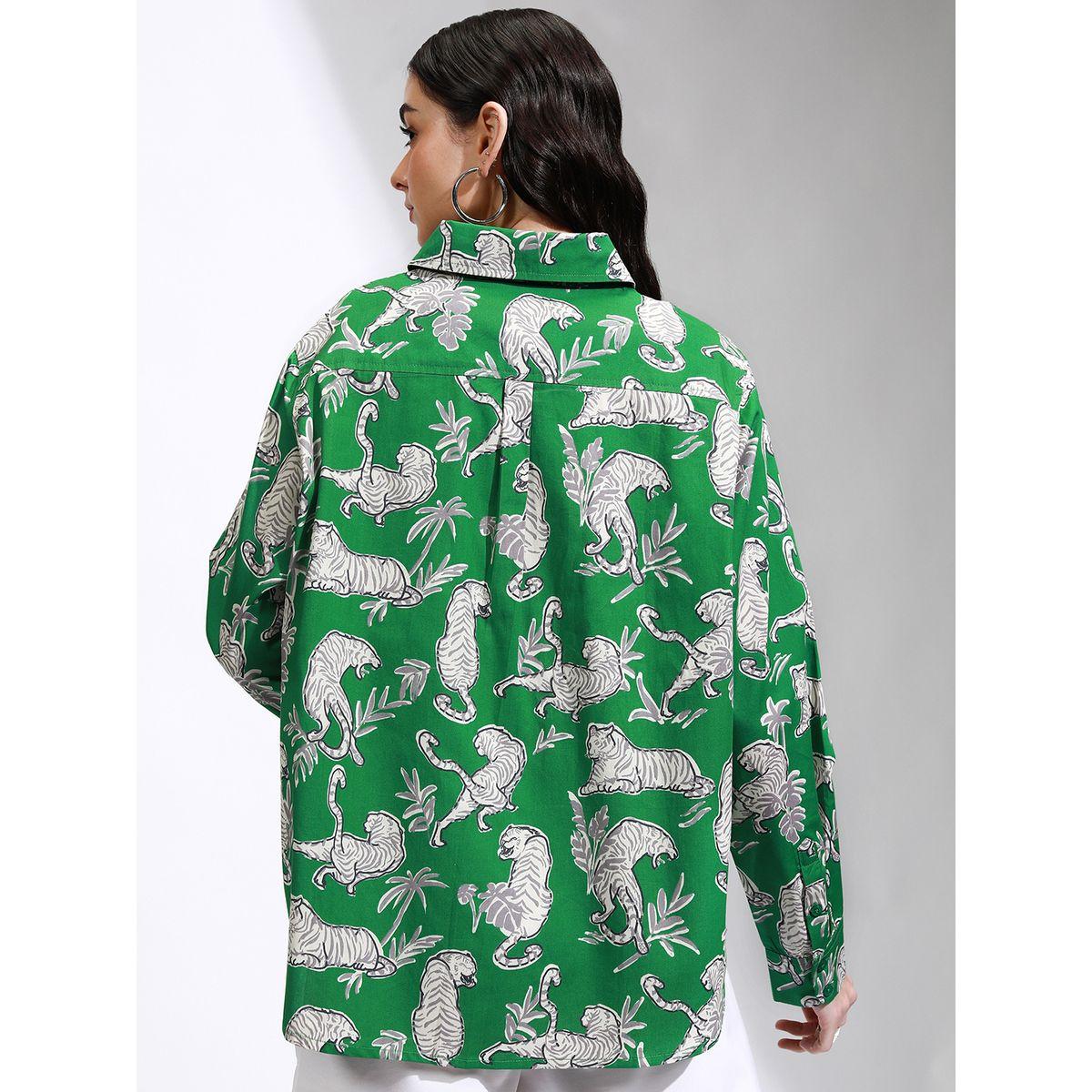 بلوزة كاجوال فضفاضة بطبعة حيوان-women-clothing-shirtsandblouses-shirts-image-3