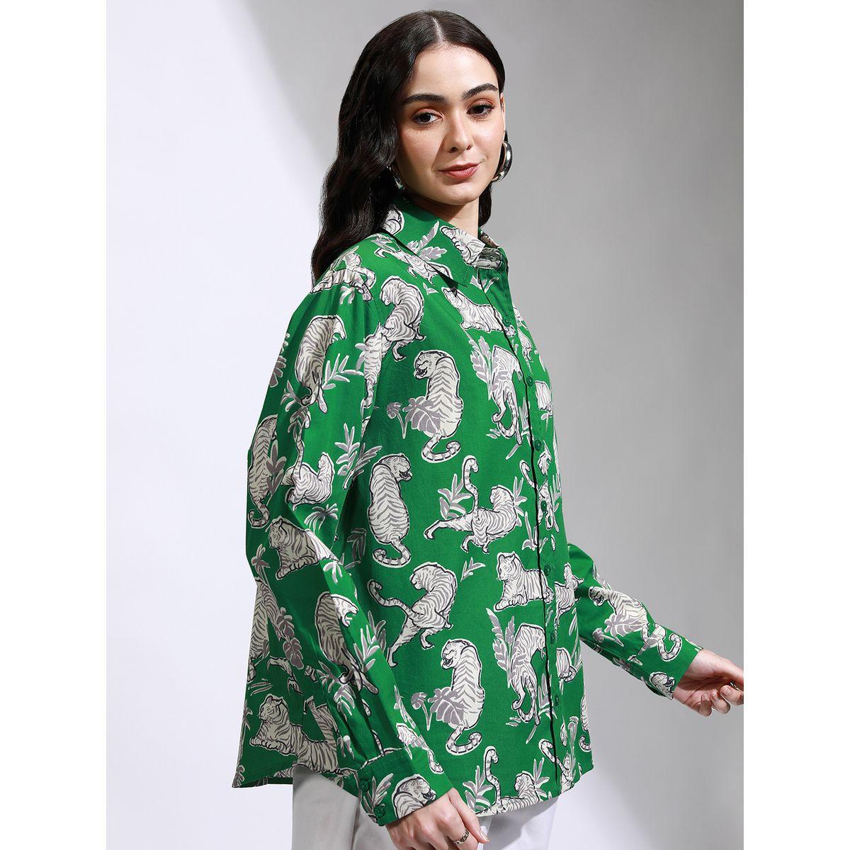 Animal Print Cutaway Collar Oversized Casual Shirt-women-clothing-shirtsandblouses-shirts-image-6