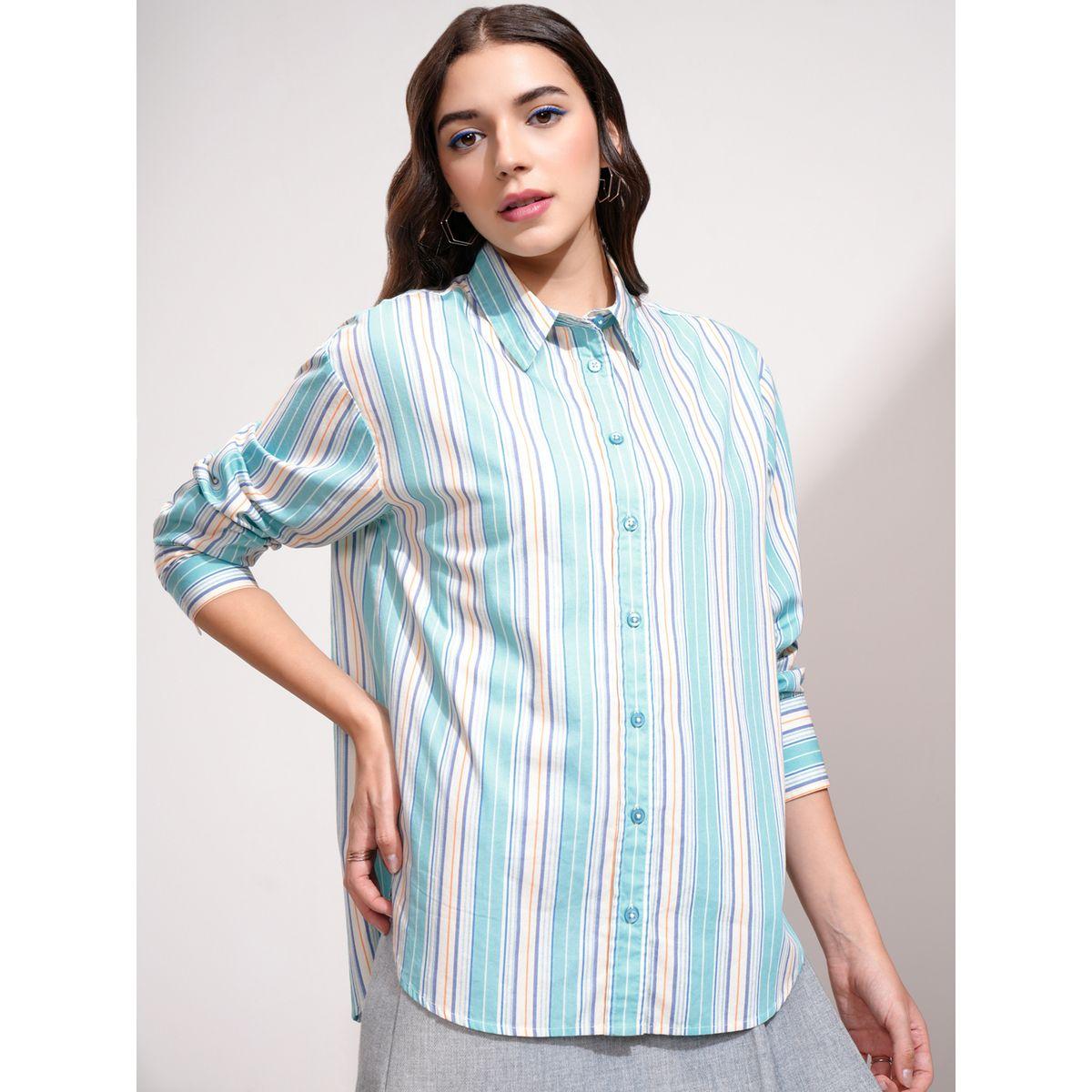Opaque Striped Longline Casual Shirt-women-clothing-shirtsandblouses-shirts-image-5
