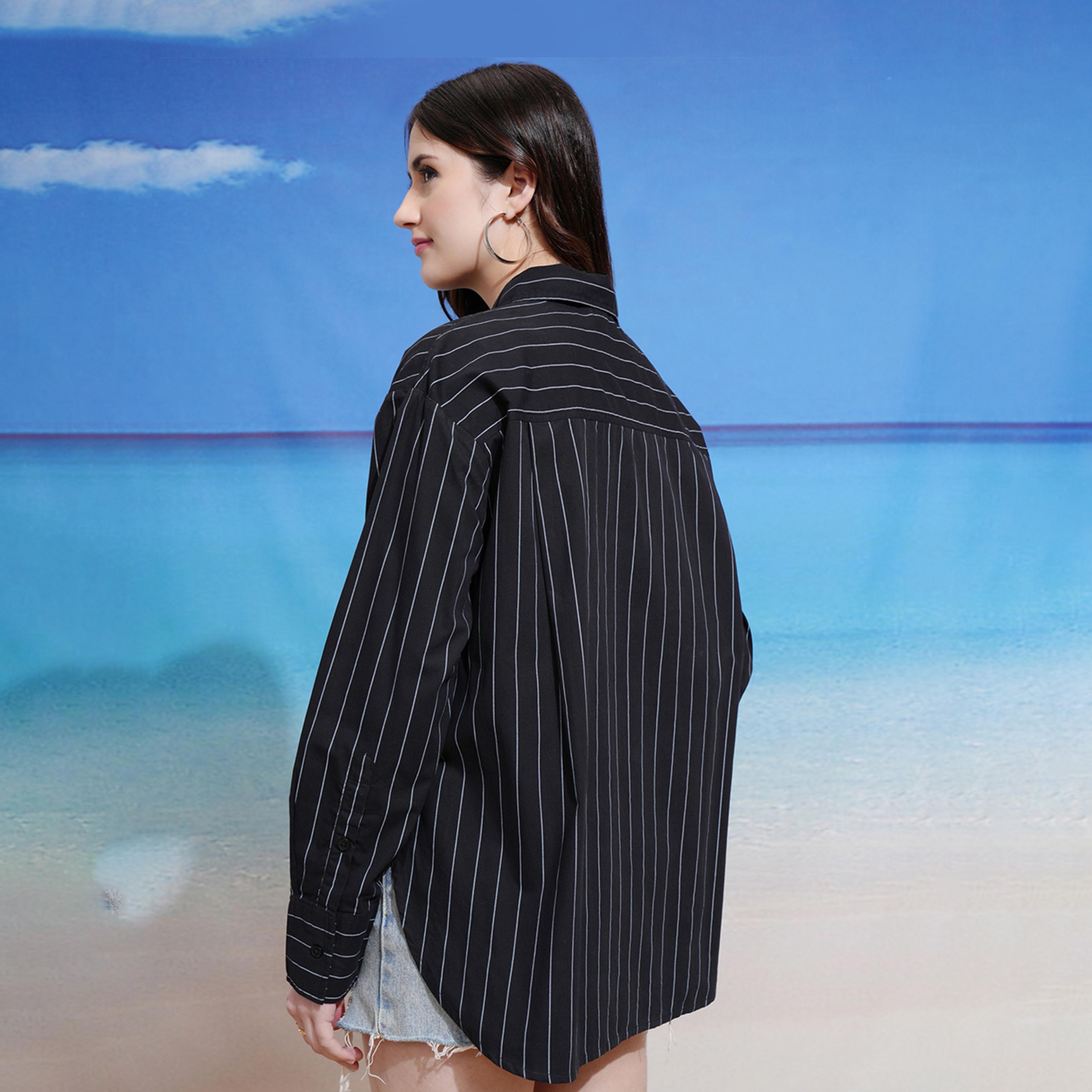 Tokyo Talkies X Styli Striped Regular Fit Collared Shirt-women-clothing-shirtsandblouses-shirts-image-4