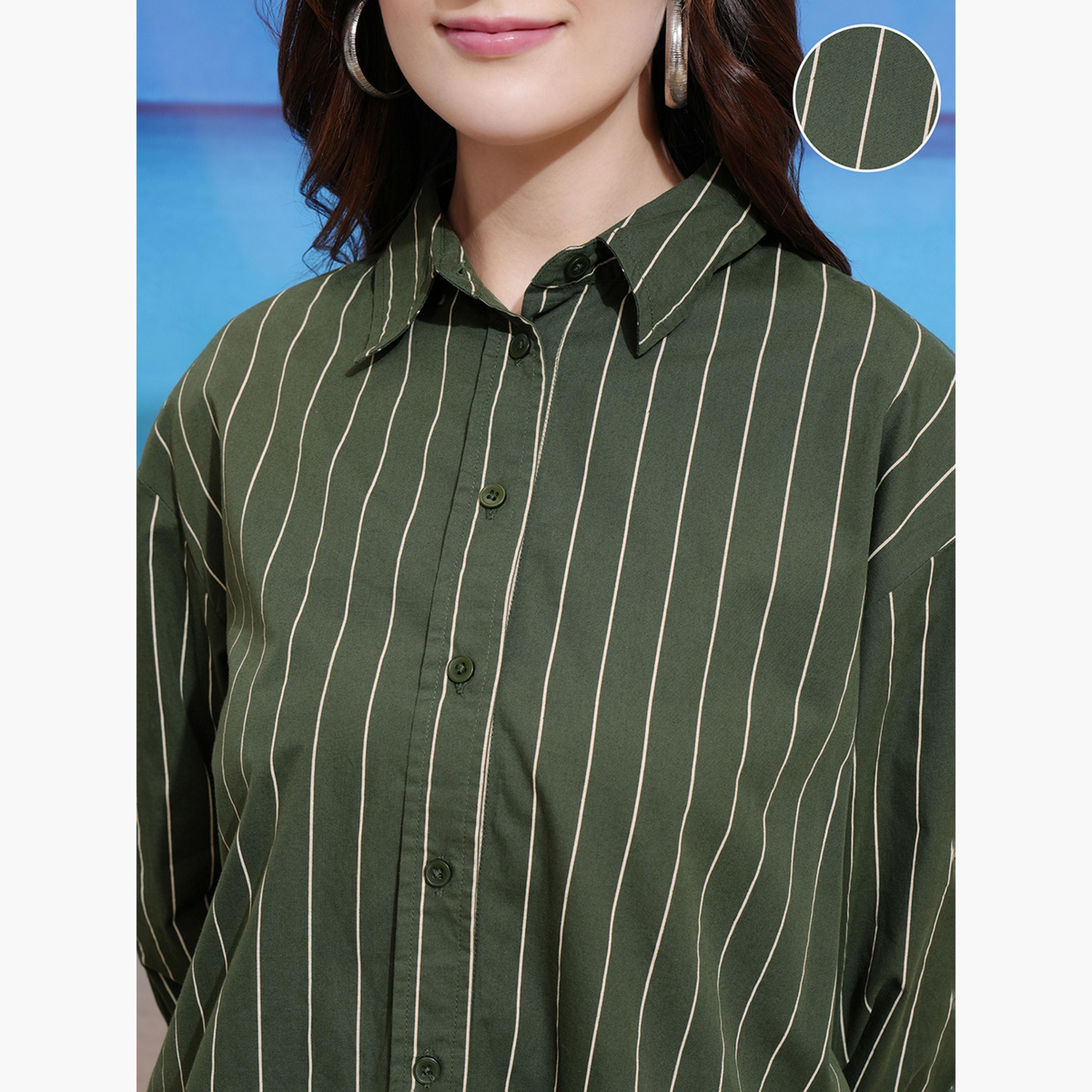 Tokyo Talkies X Styli Striped Regular Fit Collared Shirt-women-clothing-shirtsandblouses-shirts-image-6