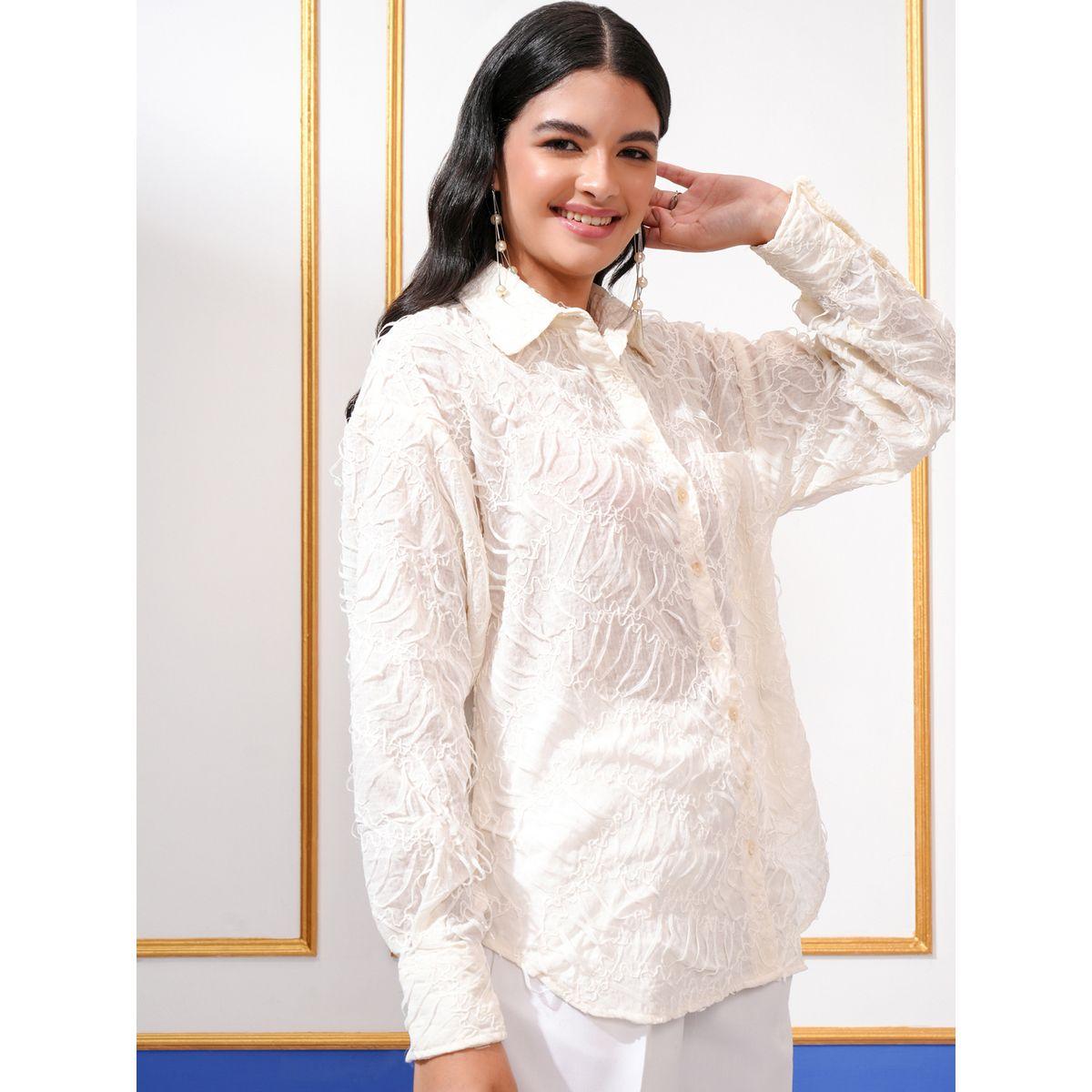 Tokyo Talkies X Styli Textured Regular Fit Self Design Collared Shirt-women-clothing-shirtsandblouses-shirts-image-6