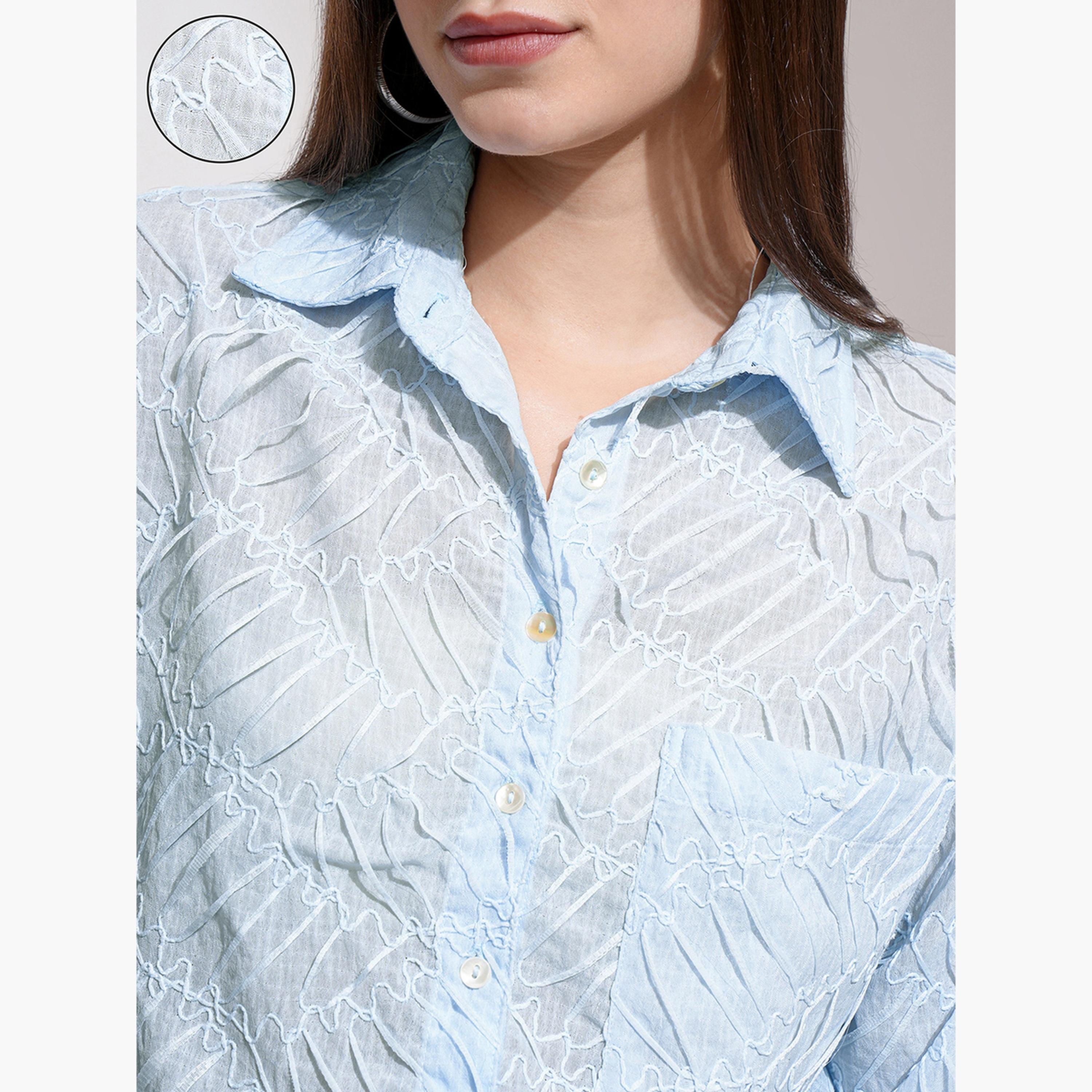 طوكيو توكيز ستايلي - قميص طويل ذو قصة عادية-women-clothing-shirtsandblouses-shirts-image-6