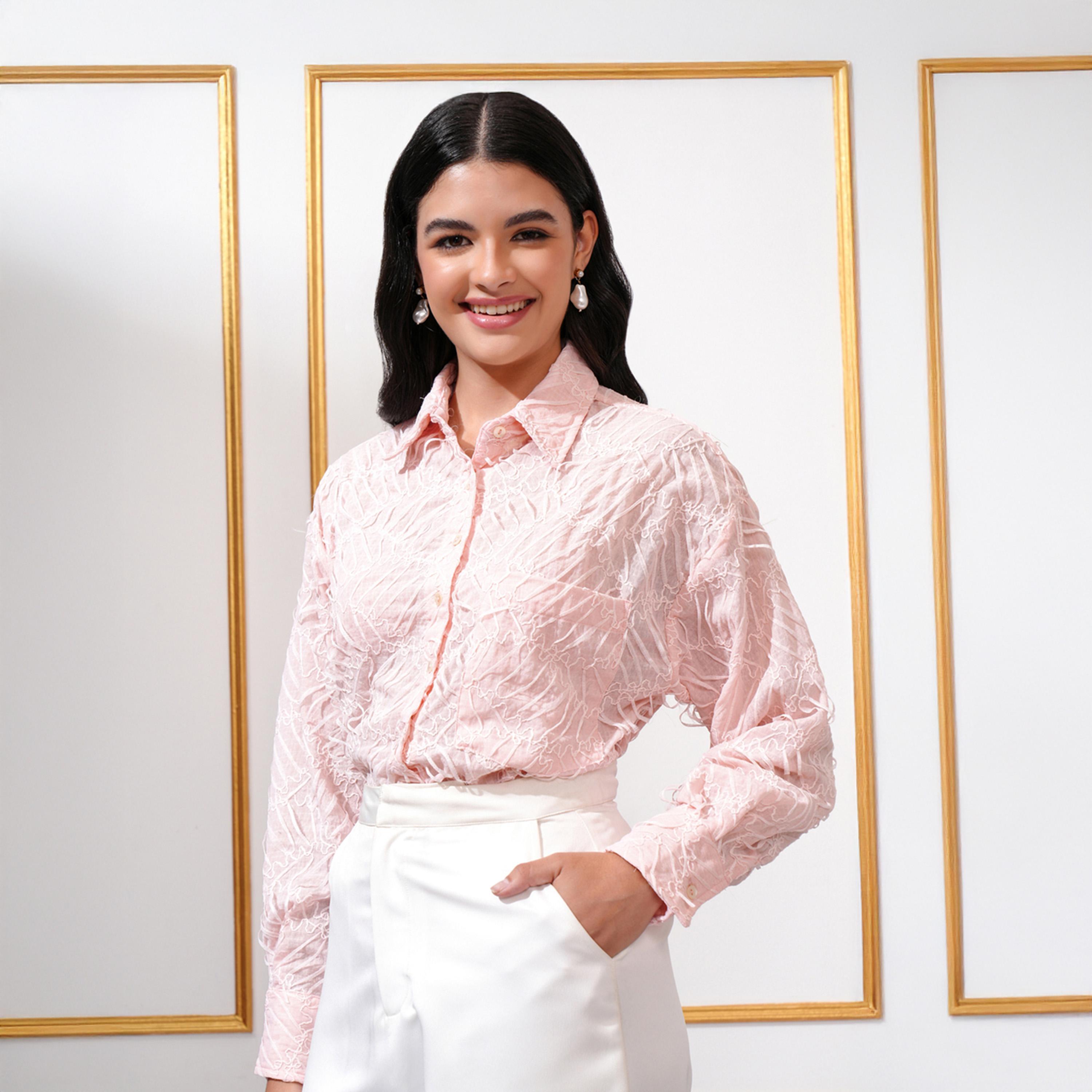 طوكيو توكيز ستايلي - قميص طويل ذو قصة عادية-women-clothing-shirtsandblouses-shirts-image-3