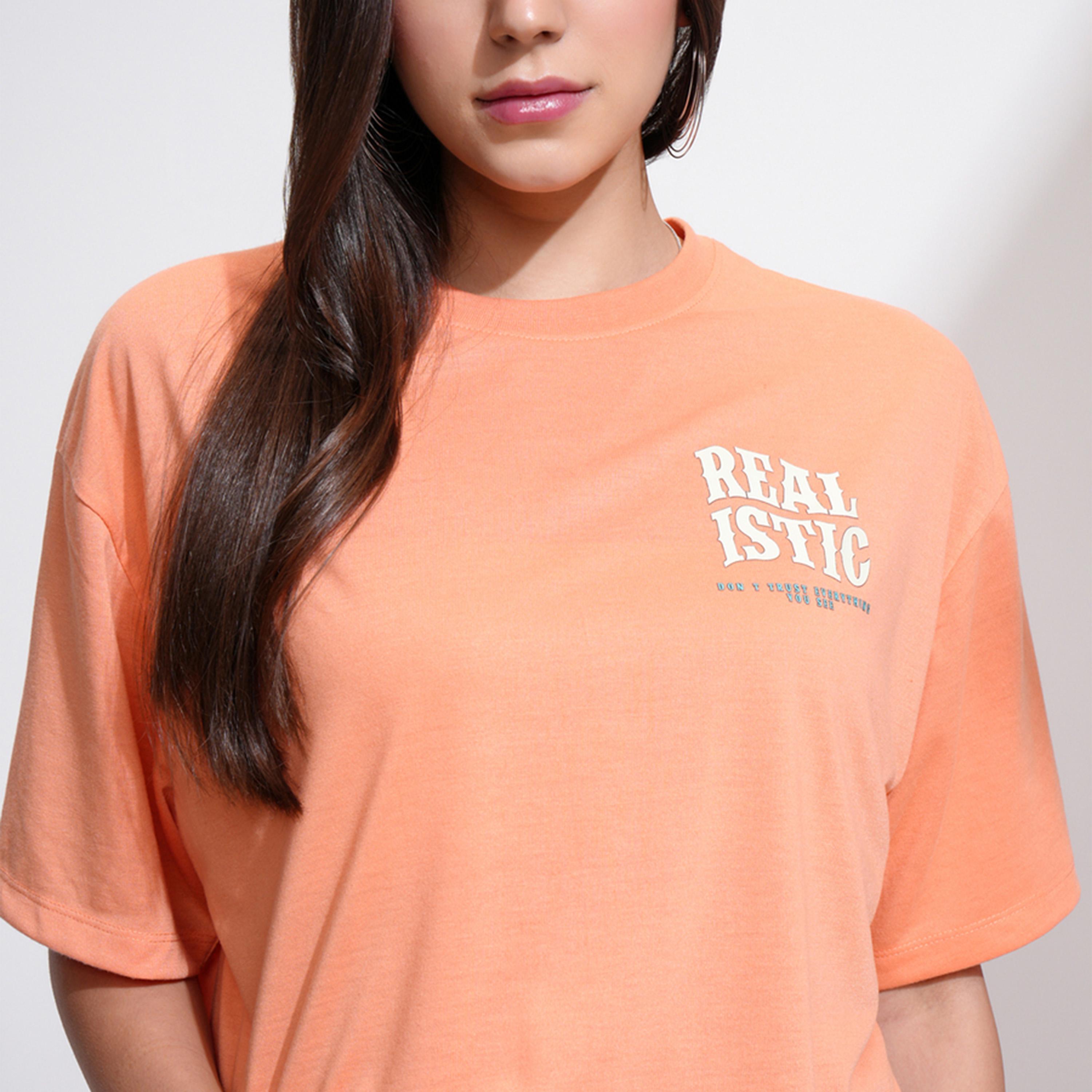 Tokyo Talkies X Styli Graphic Print Round Neck Oversized T-Shirt-women-clothing-tshirts-image-6