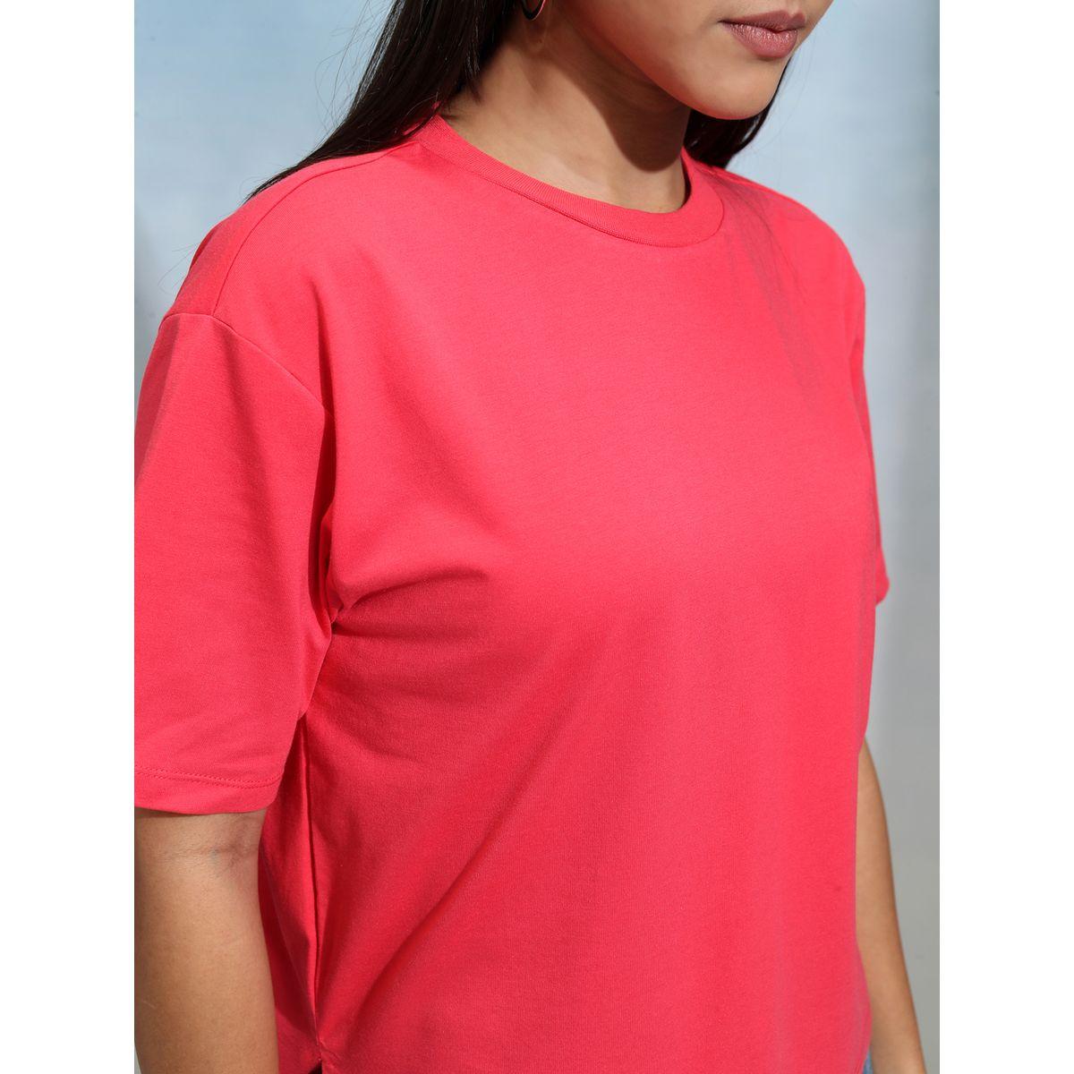 Regular Fit Round Neck T-Shirt-women-clothing-tshirts-image-3