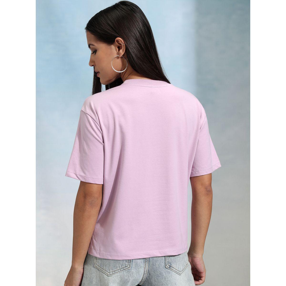 Solid Round Neck Regular Fit T-Shirt-women-clothing-tshirts-image-3