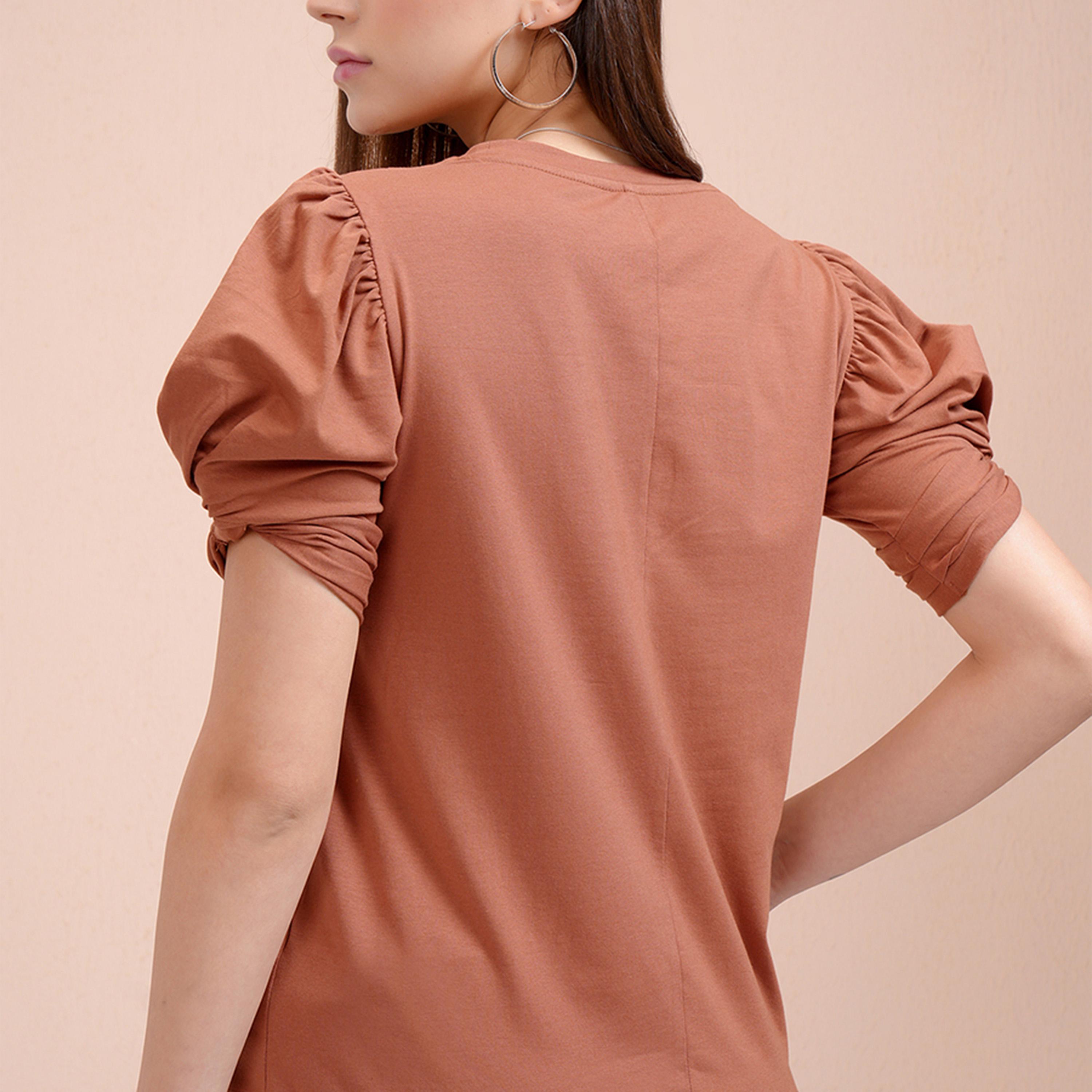 طوكيو توكيز × ستايلي - تي شيرت بأكمام منفوخة وقصة ضيقة-women-clothing-tshirts-image-5