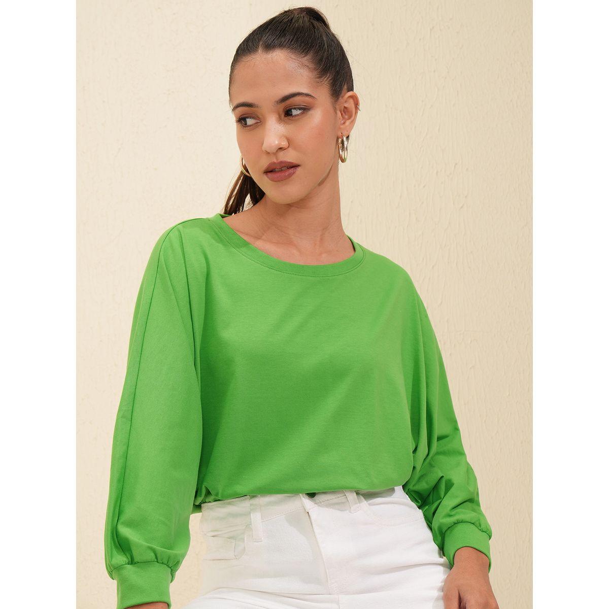 تيشيرت سادة بياقة دائرية طوكيو توكيز × ستايلي-women-clothing-tshirts-image-1