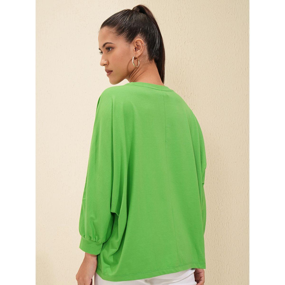 تيشيرت سادة بياقة دائرية طوكيو توكيز × ستايلي-women-clothing-tshirts-image-3