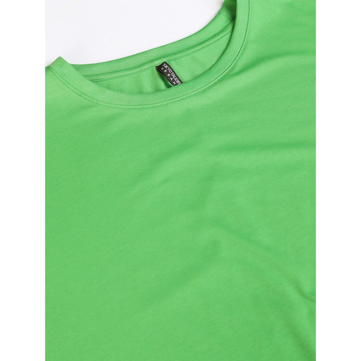 تيشيرت سادة بياقة دائرية طوكيو توكيز × ستايلي-women-clothing-tshirts-image-7