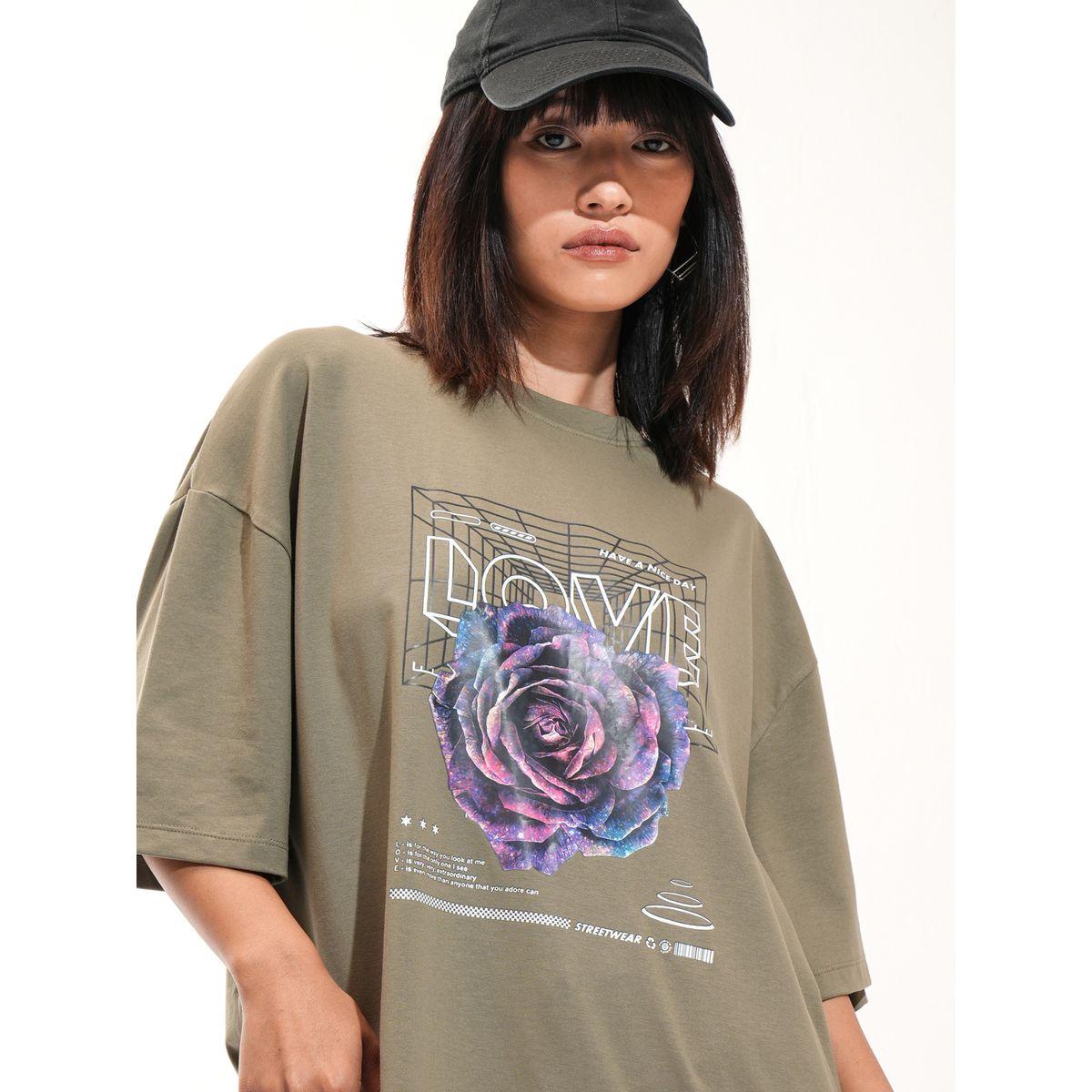 Tokyo Talkies X Styli Graphic Print Drop Shoulder Oversized T-Shirt-women-clothing-tshirts-image-1