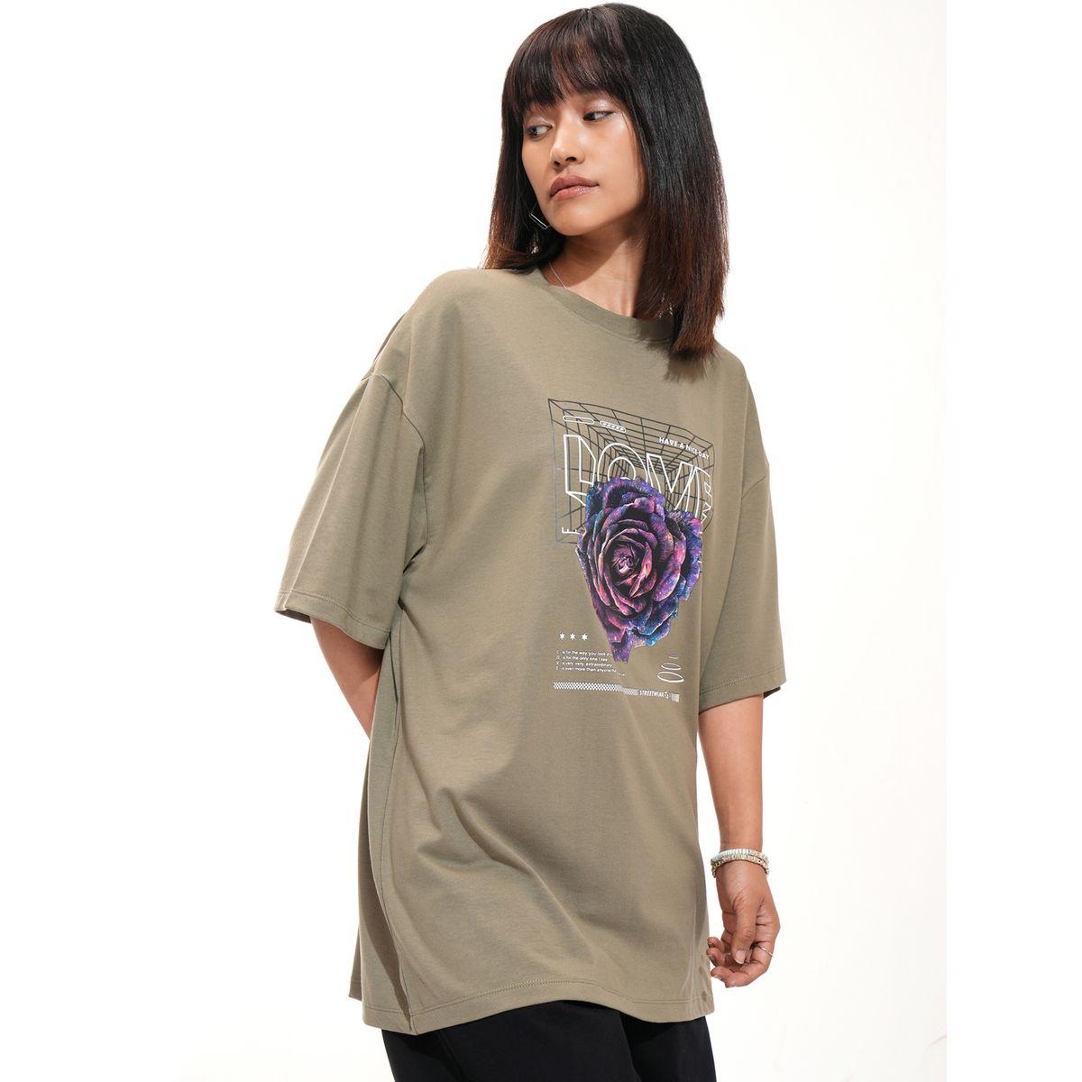 Tokyo Talkies X Styli Graphic Print Drop Shoulder Oversized T-Shirt-women-clothing-tshirts-image-6