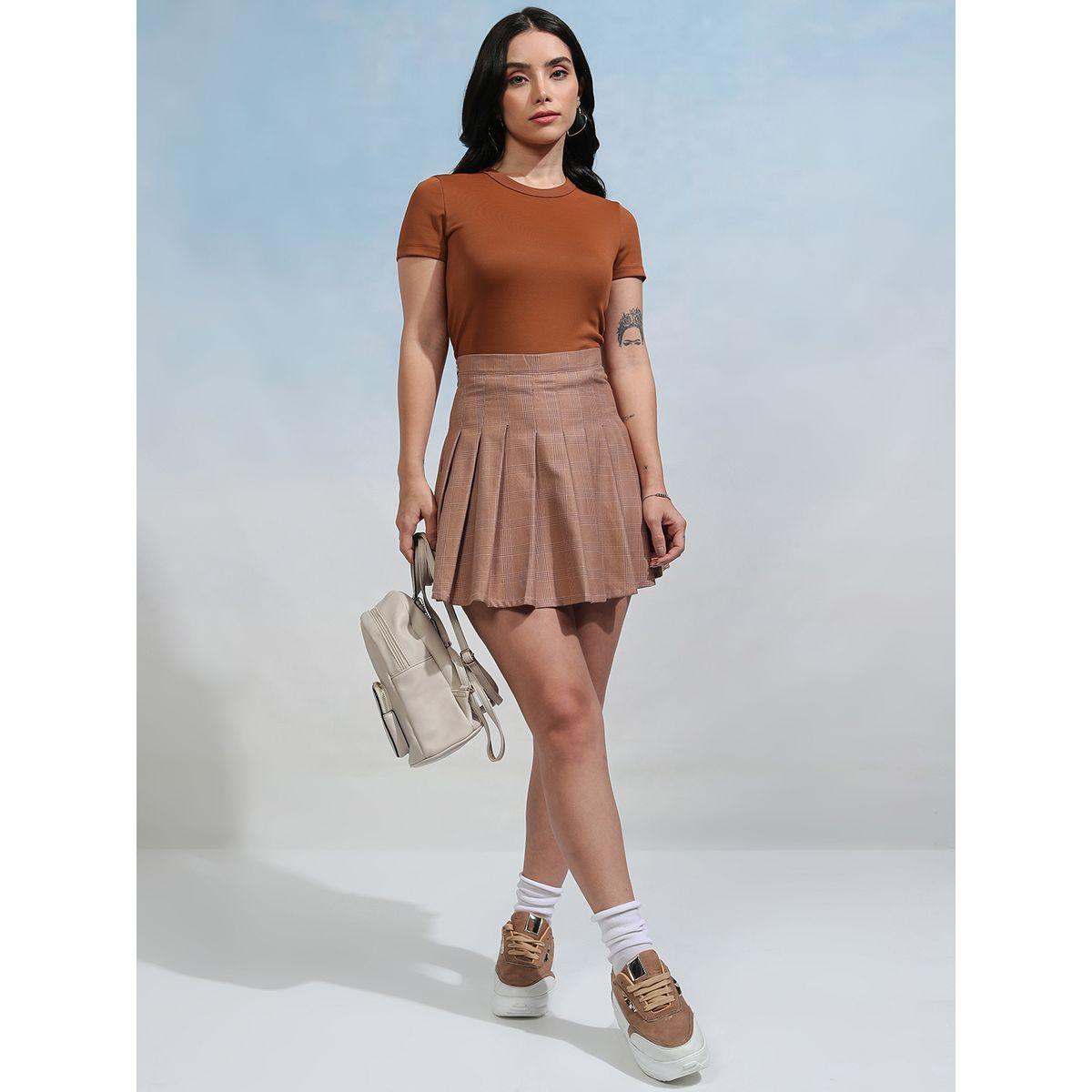 تيشيرت سادة بياقة دائرية وقصة سليم فيت طوكيو توكيز × ستايلي-women-clothing-tshirts-image-2