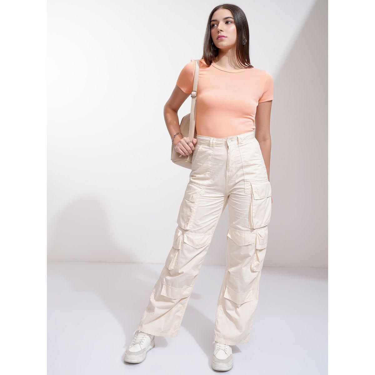 تيشيرت سادة بياقة دائرية وقصة سليم فيت طوكيو توكيز × ستايلي-women-clothing-tshirts-image-2