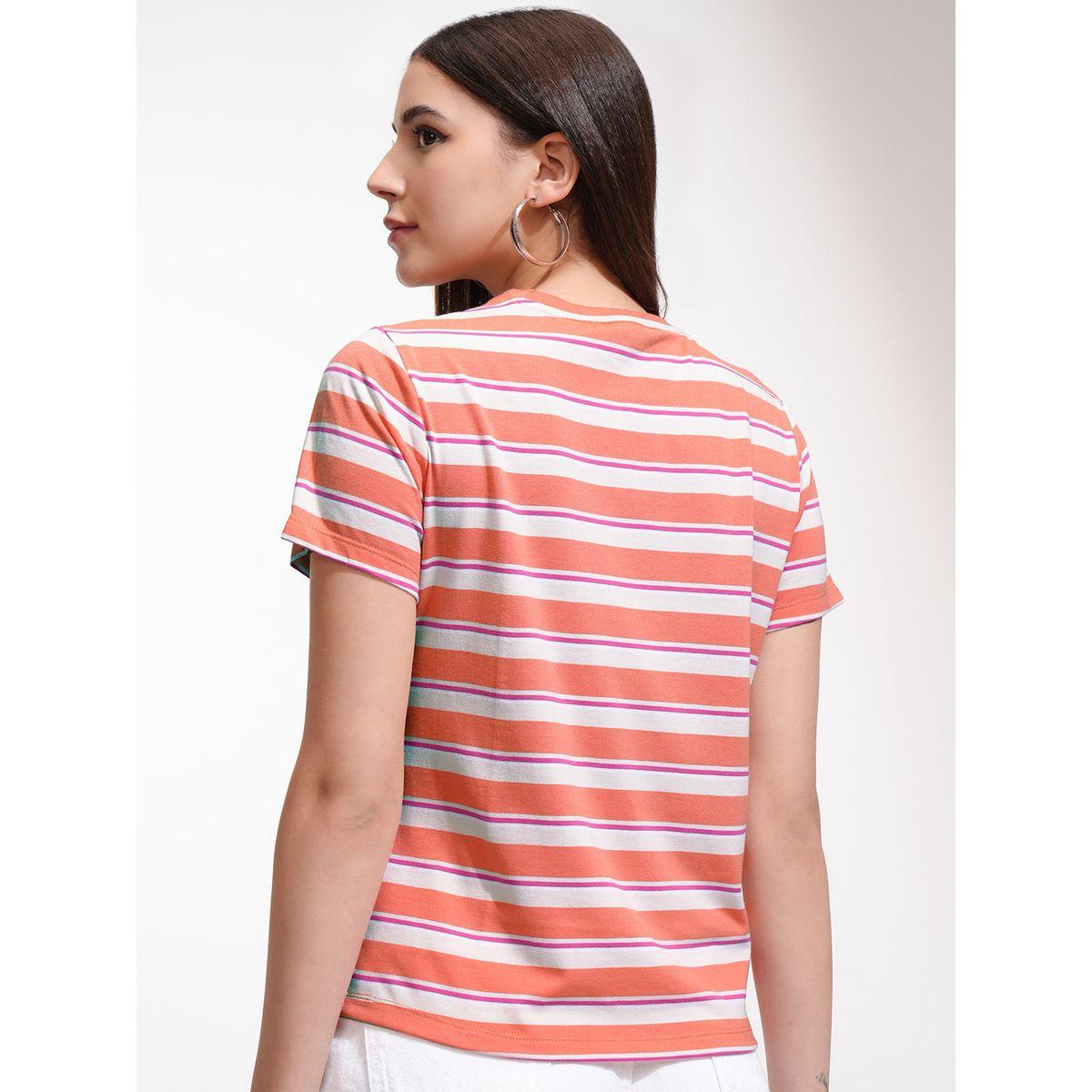 Tokyo Talkies X Styli Regular Fit Striped Round Neck T-Shirt-women-clothing-tshirts-image-3