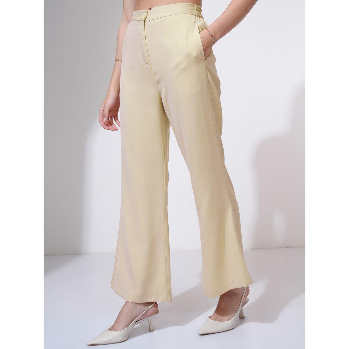 بنطال بخصر متوسط وحافة واسعة طوكيو توكيز × ستايلي-women-clothing-bottoms-trousers-image-4
