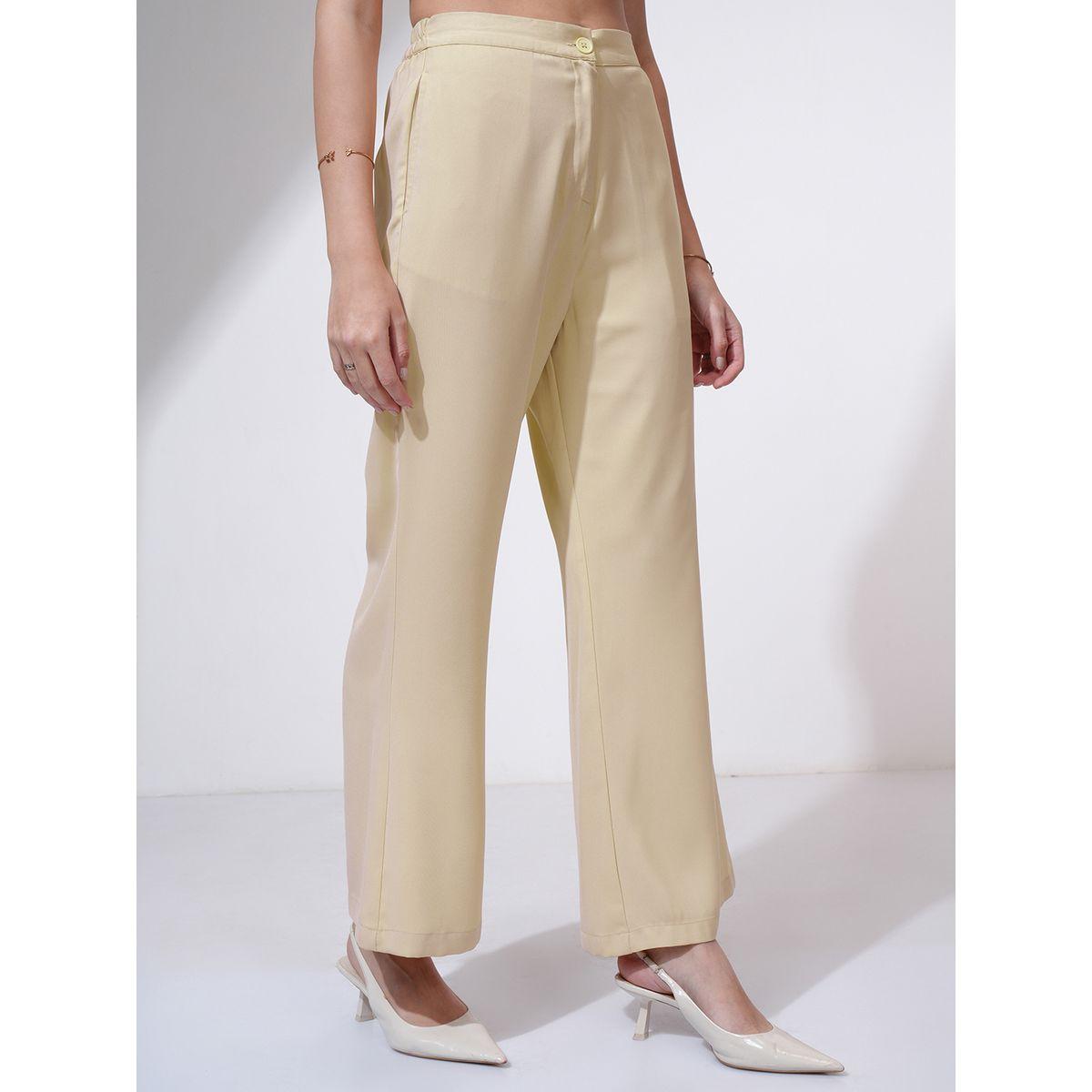 بنطال بخصر متوسط وحافة واسعة طوكيو توكيز × ستايلي-women-clothing-bottoms-trousers-image-6