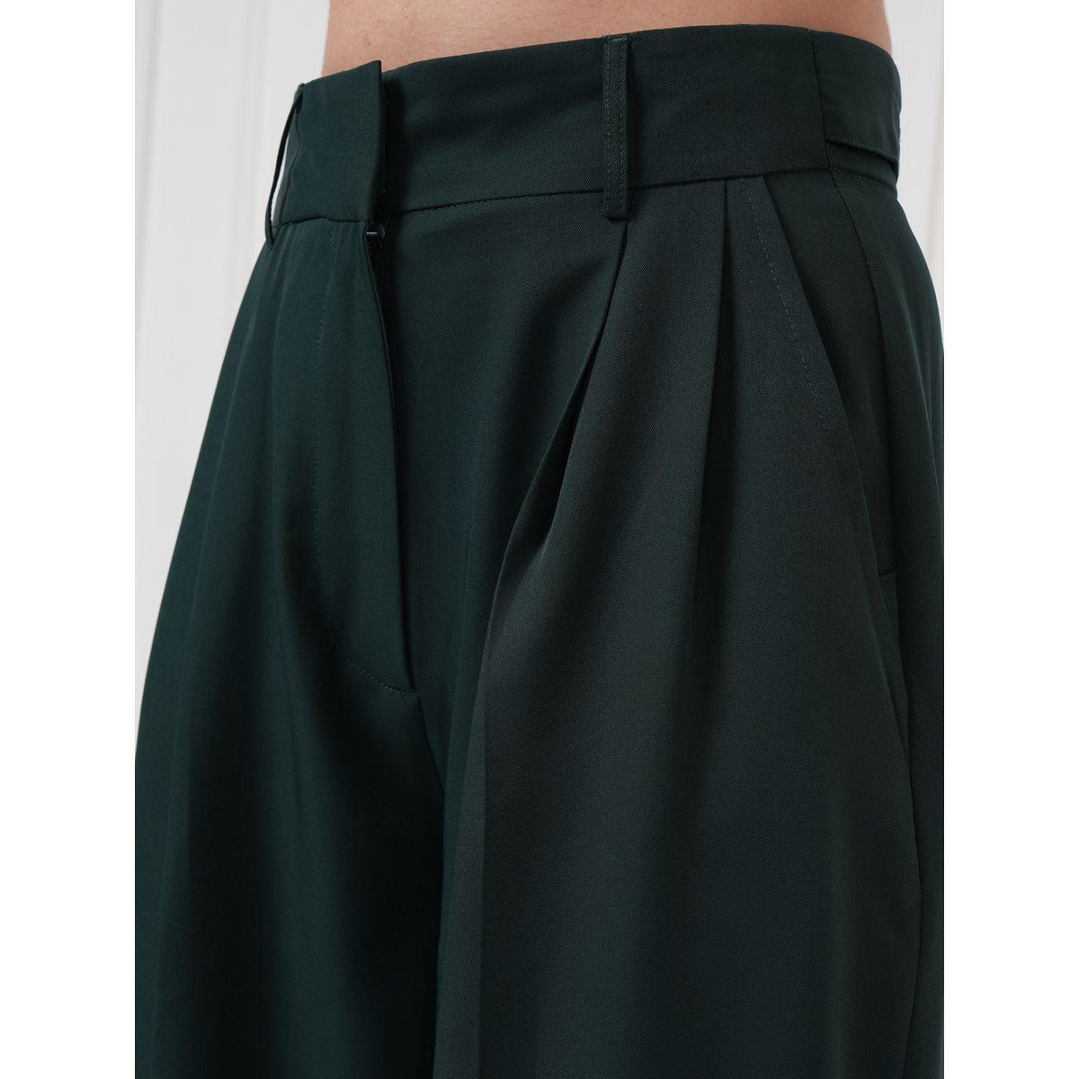 بنطال بكسرات وخصر متوسط مع أرجل واسعة طوكيو توكيز × ستايلي-women-clothing-bottoms-trousers-image-5