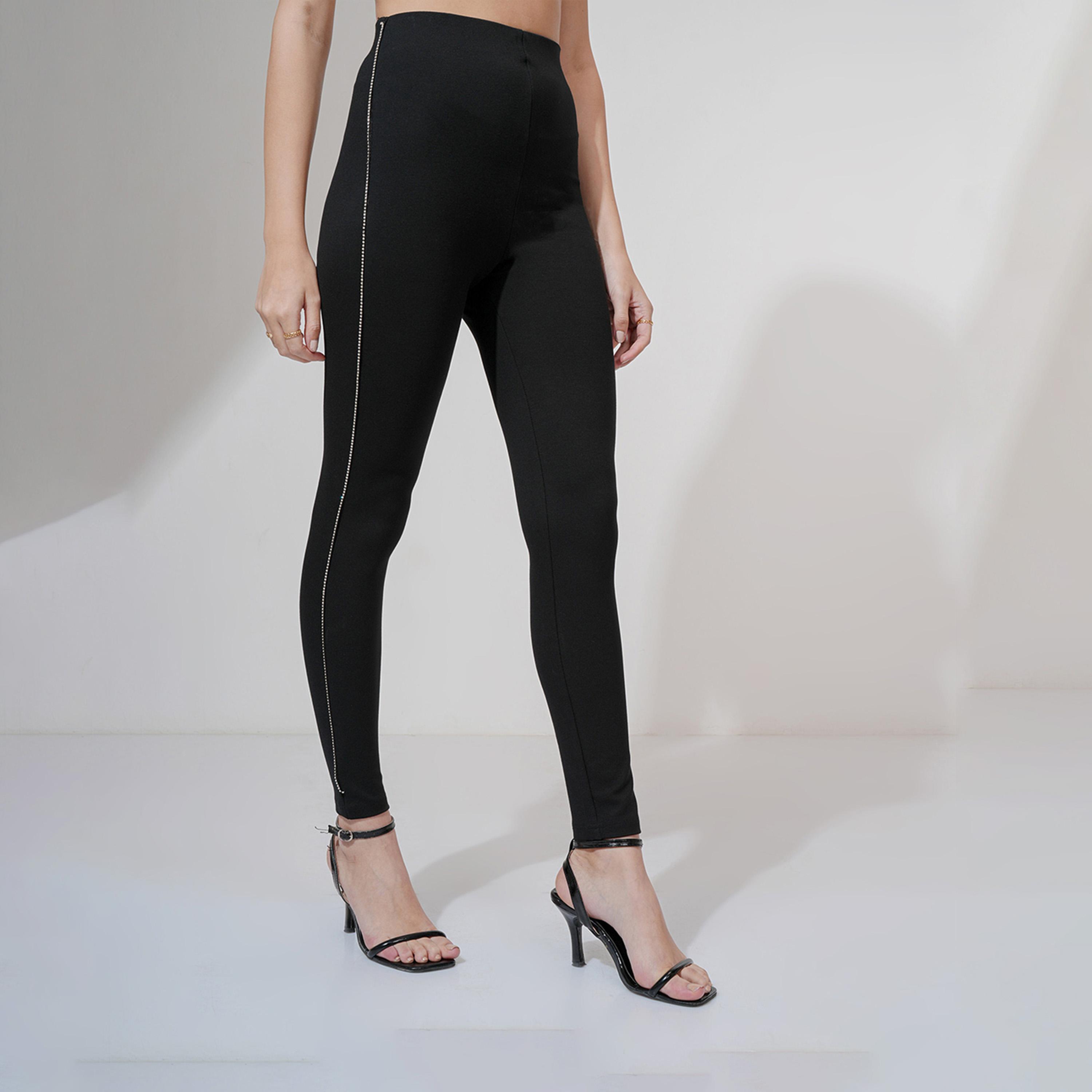 Tokyo Talkies X Styli Mid Rise Slim Fit Trousers-women-clothing-bottoms-trousers-image-3
