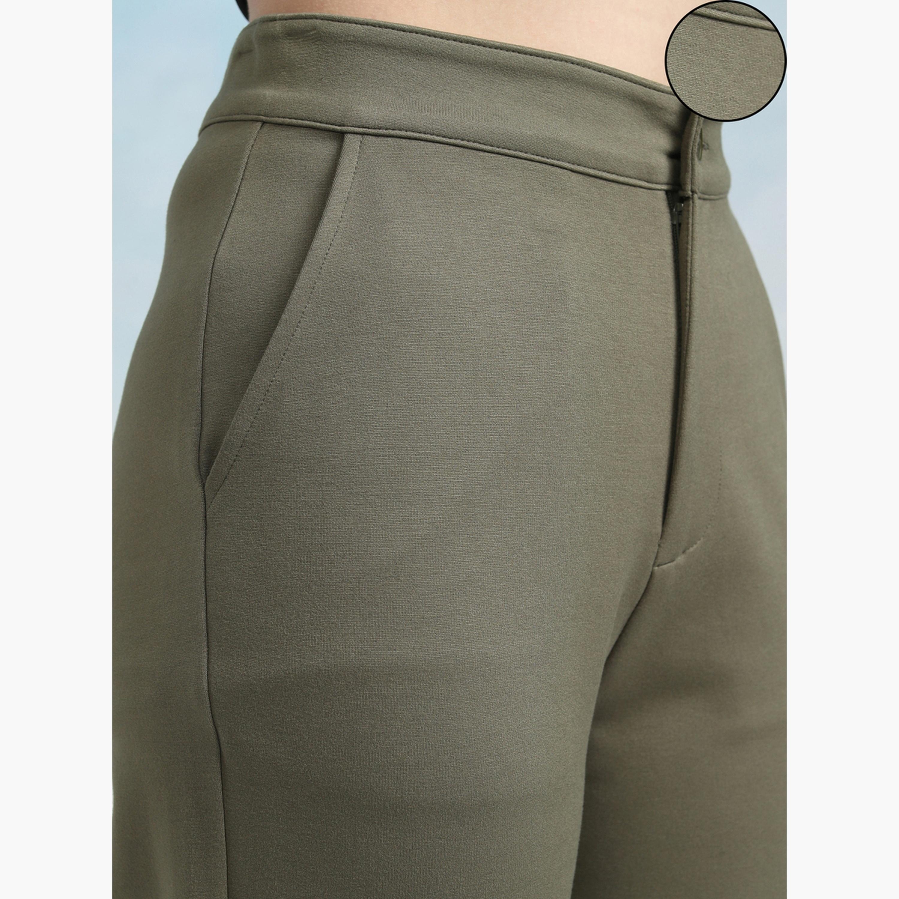 Tokyo Talkies X Styli Mid Rise Flared Trousers with Bow Tie Detail-women-clothing-bottoms-trousers-image-6