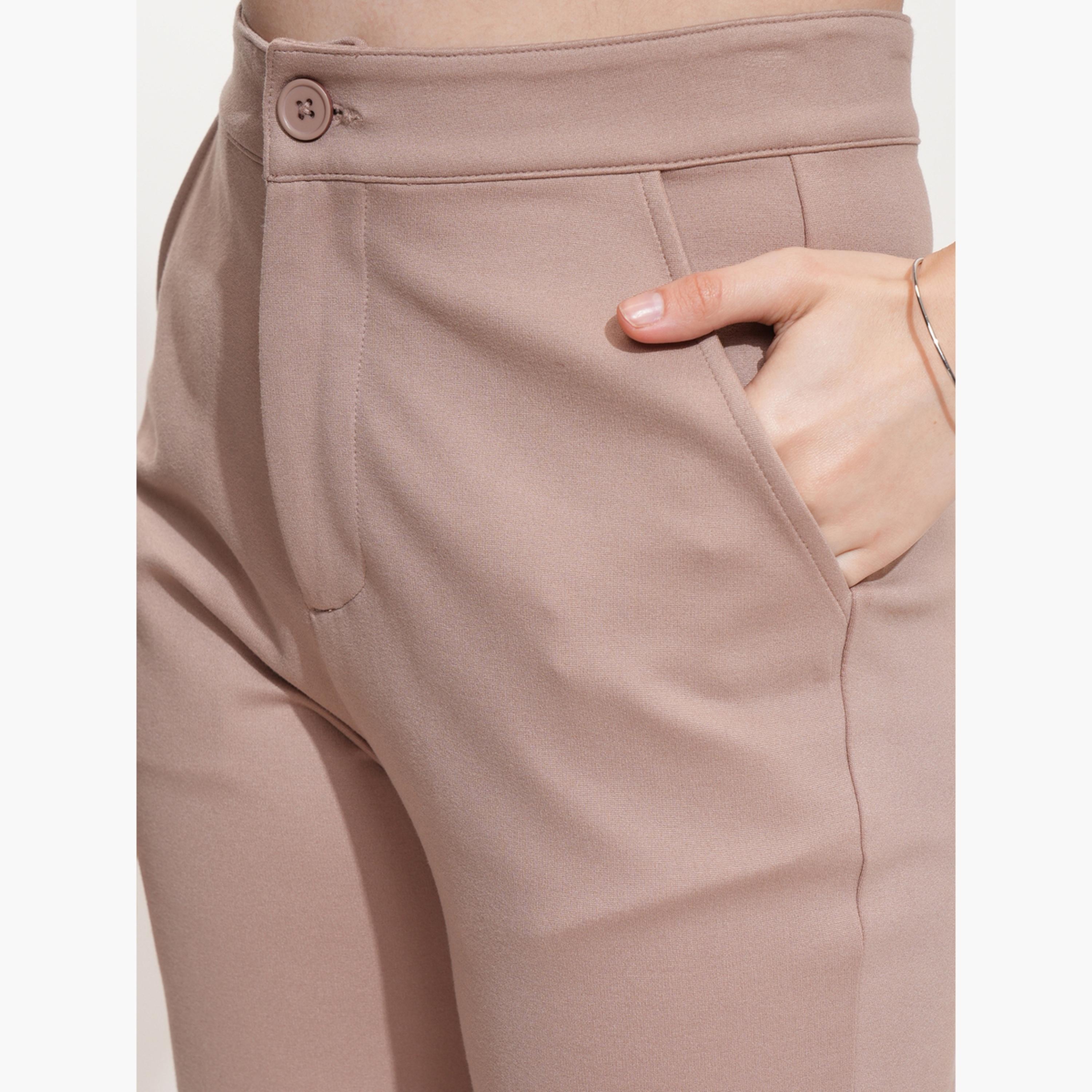 Tokyo Talkies X Styli Mid Rise Flared Trousers with Bow Tie Detail-women-clothing-bottoms-trousers-image-6
