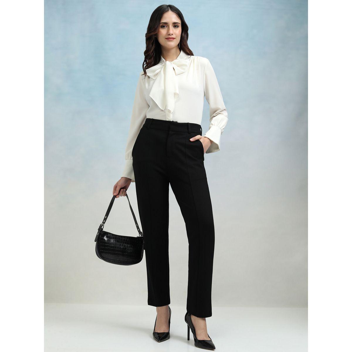 بنطال بقصة مستدقة وخصر متوسط طوكيو توكيز × ستايلي-women-clothing-bottoms-trousers-image-2