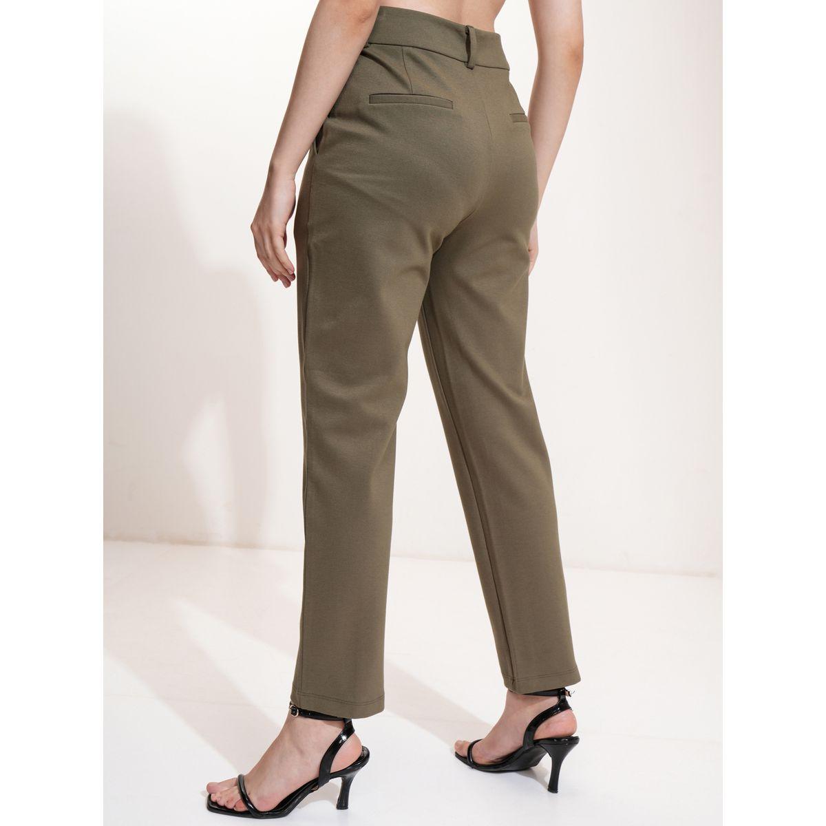 بنطال بقصة مستدقة وخصر متوسط طوكيو توكيز × ستايلي-women-clothing-bottoms-trousers-image-3