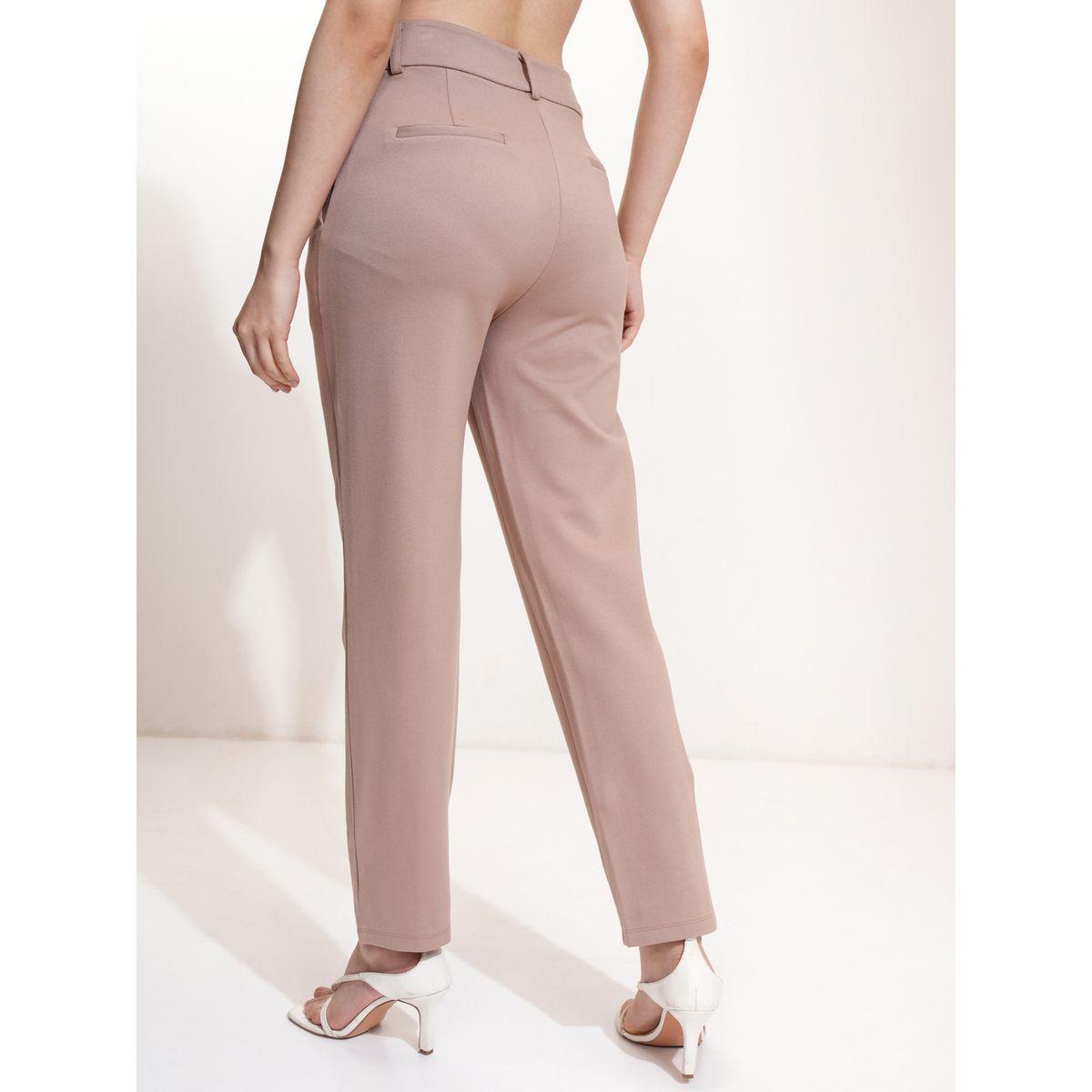 بنطال بقصة مستدقة وخصر متوسط طوكيو توكيز × ستايلي-women-clothing-bottoms-trousers-image-3