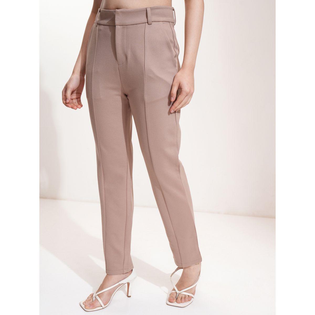 بنطال بقصة مستدقة وخصر متوسط طوكيو توكيز × ستايلي-women-clothing-bottoms-trousers-image-4