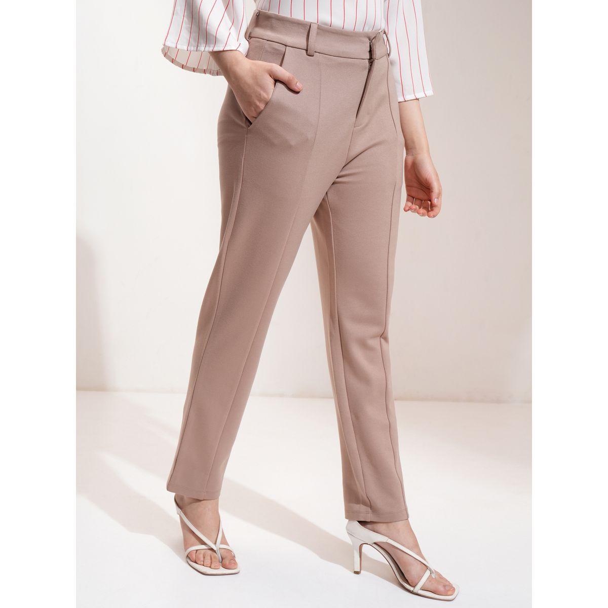 بنطال بقصة مستدقة وخصر متوسط طوكيو توكيز × ستايلي-women-clothing-bottoms-trousers-image-6