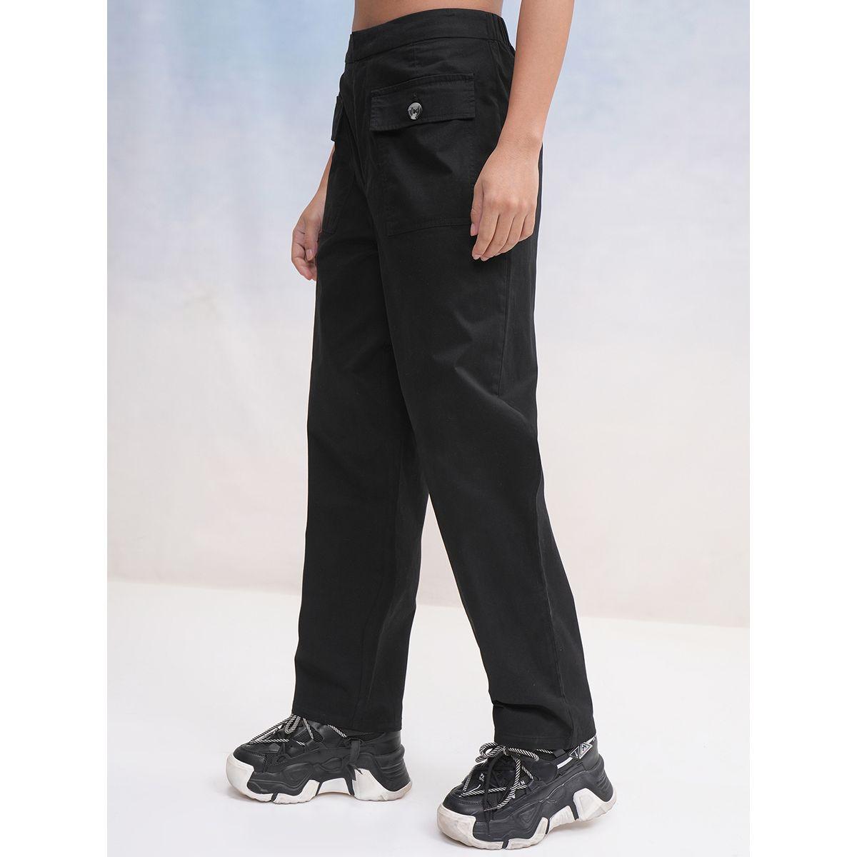 بنطال بقصة عادية وخصر عالي مع جيوب طوكيو توكيز × ستايلي-women-clothing-bottoms-trousers-image-4