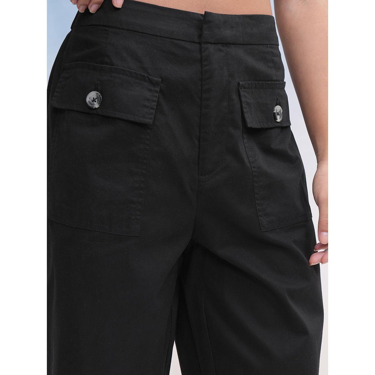 بنطال بقصة عادية وخصر عالي مع جيوب طوكيو توكيز × ستايلي-women-clothing-bottoms-trousers-image-5