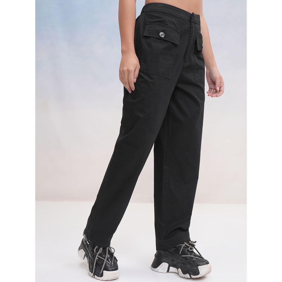 بنطال بقصة عادية وخصر عالي مع جيوب طوكيو توكيز × ستايلي-women-clothing-bottoms-trousers-image-6