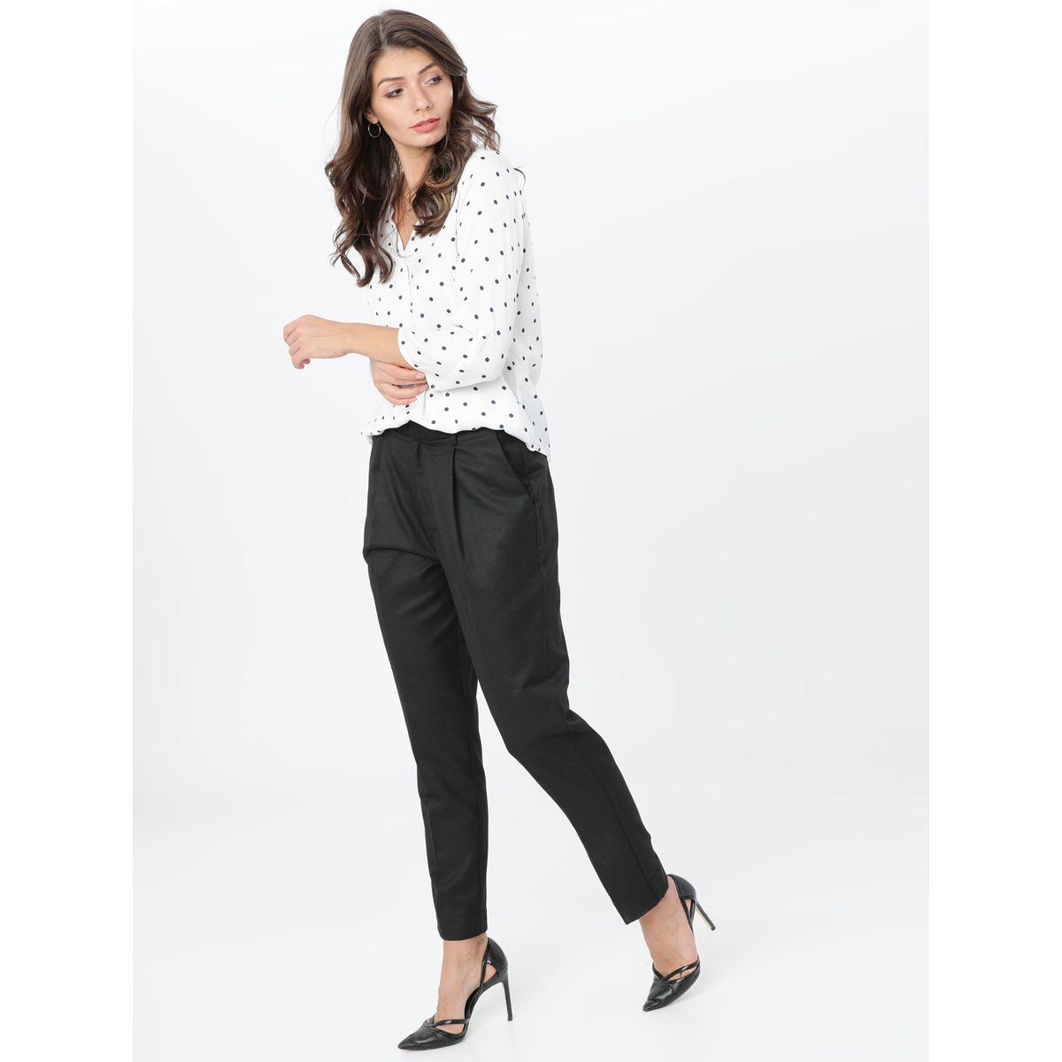 بنطال سادة بخصر عالي وقصة عادية طوكيو توكيز × ستايلي-women-clothing-bottoms-trousers-image-5