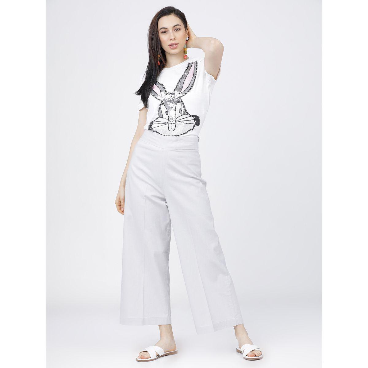 Tokyo Talkies X Styli Solid High Rise Flared Trousers-women-clothing-bottoms-trousers-image-5