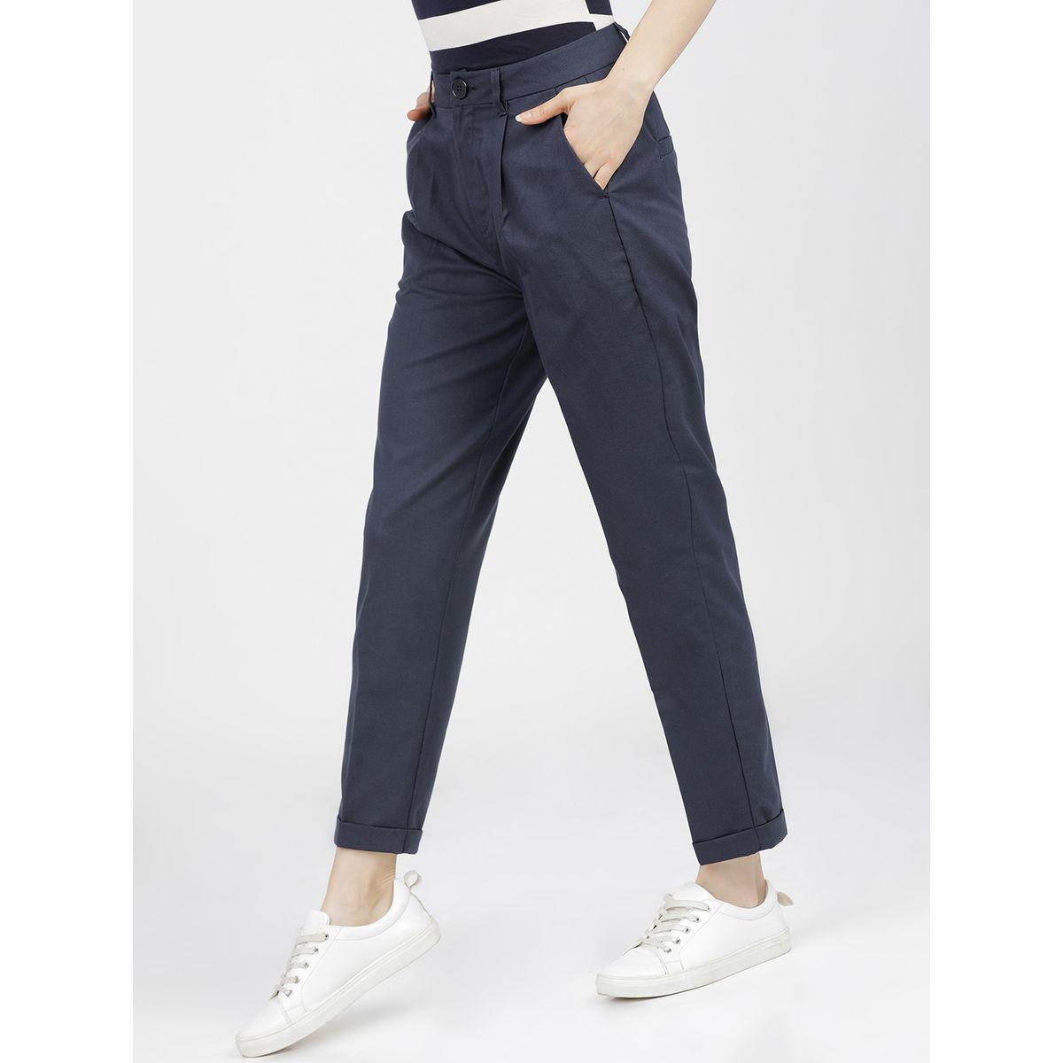 Tokyo Talkies X Styli High Rise Pleated Crop Trousers-women-clothing-bottoms-trousers-image-2