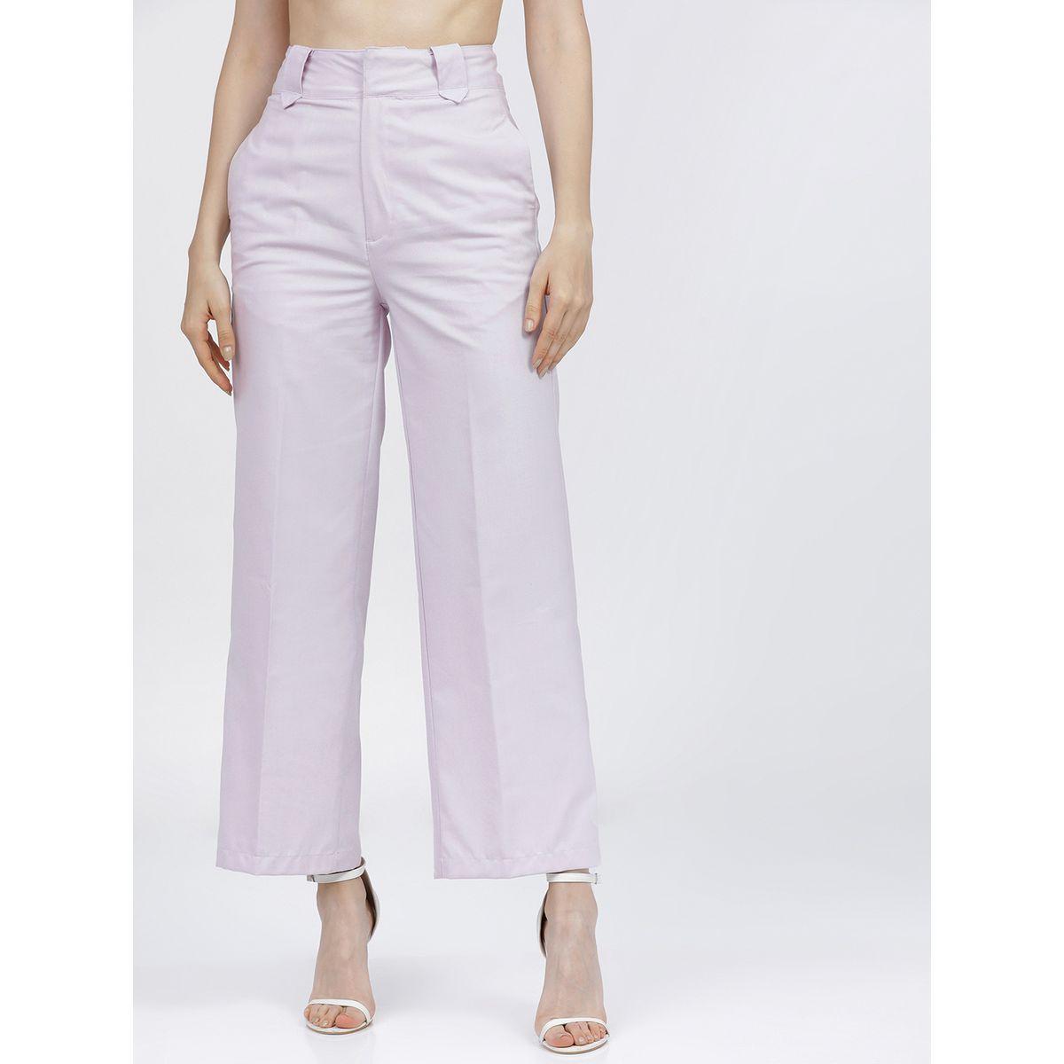 بنطال بخصر عالي وحافة واسعة طوكيو توكيز × ستايلي-women-clothing-bottoms-trousers-image-1