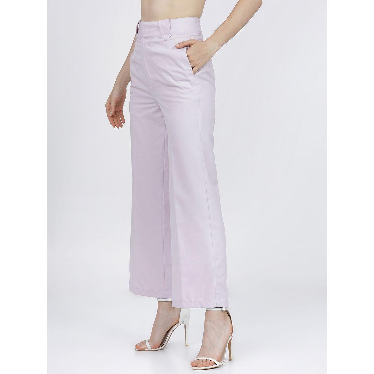 بنطال بخصر عالي وحافة واسعة طوكيو توكيز × ستايلي-women-clothing-bottoms-trousers-image-2