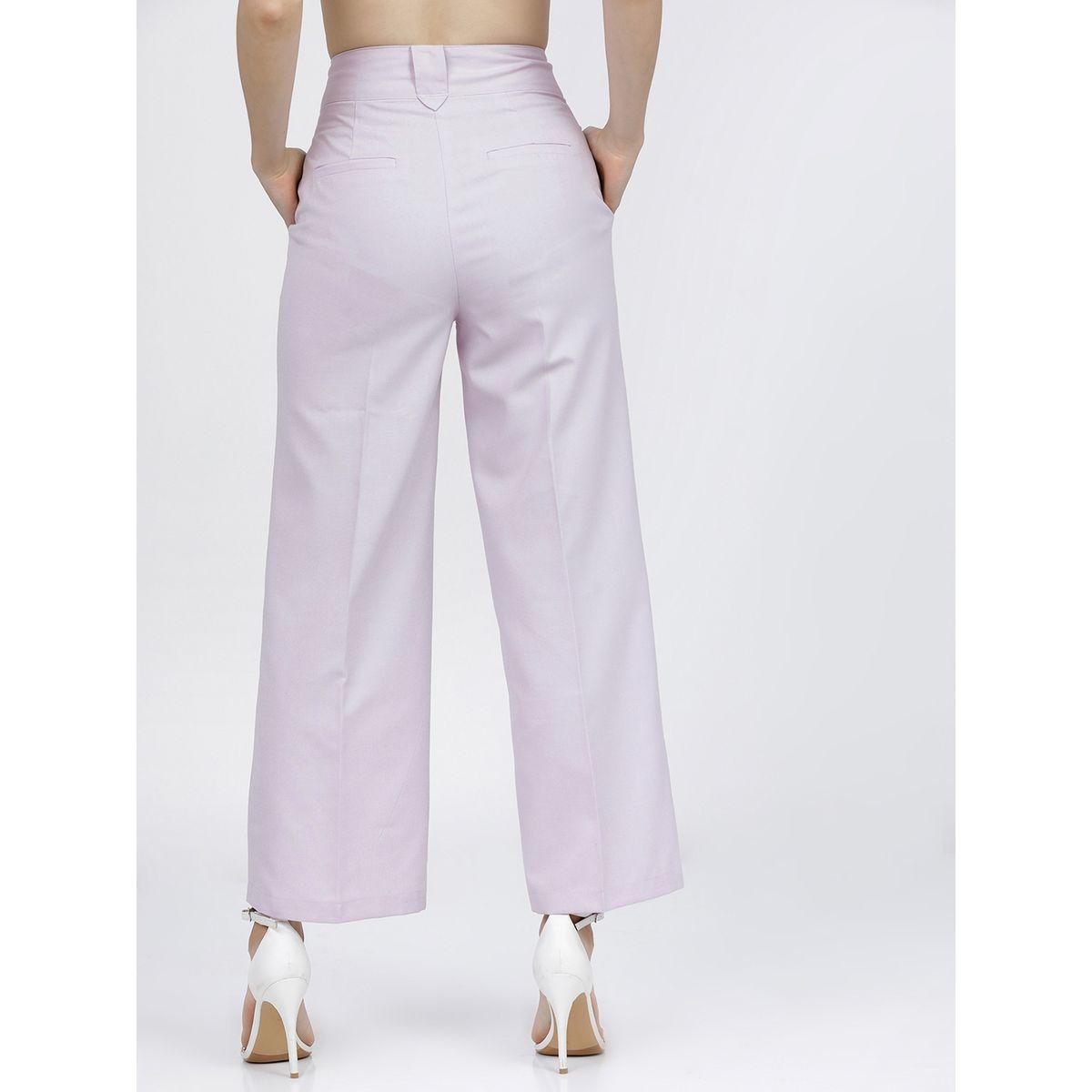 بنطال بخصر عالي وحافة واسعة طوكيو توكيز × ستايلي-women-clothing-bottoms-trousers-image-3