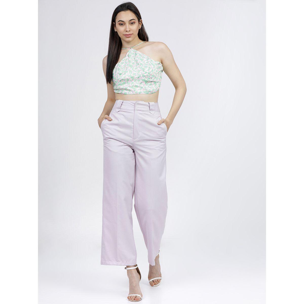 بنطال بخصر عالي وحافة واسعة طوكيو توكيز × ستايلي-women-clothing-bottoms-trousers-image-5