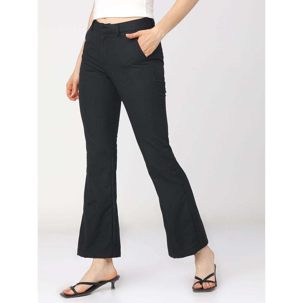 بنطال بخصر متوسط وقصة أرجل مستقيمة طوكيو توكيز × ستايلي-women-clothing-bottoms-trousers-image-2