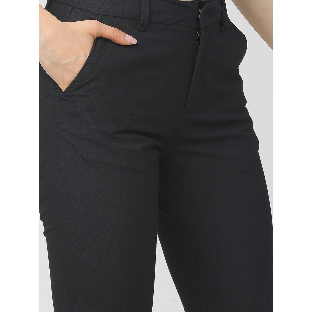 بنطال بخصر متوسط وقصة أرجل مستقيمة طوكيو توكيز × ستايلي-women-clothing-bottoms-trousers-image-4