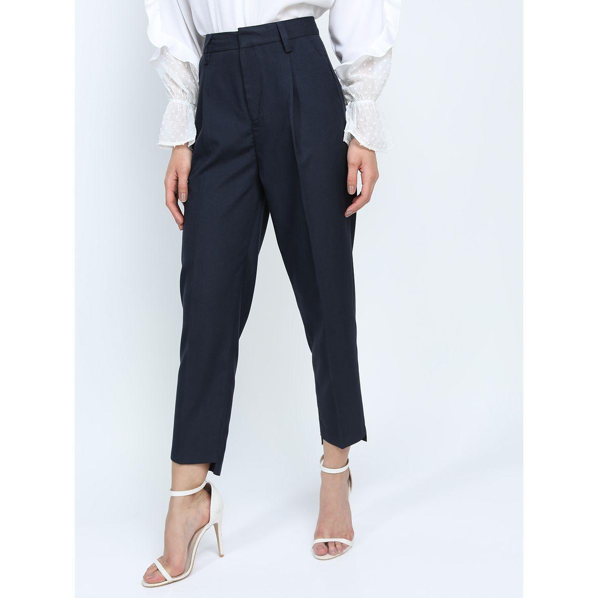 بنطال بقصة مستدقة وخصر متوسط مع فتحات حزام طوكيو توكيز × ستايلي-women-clothing-bottoms-trousers-image-4