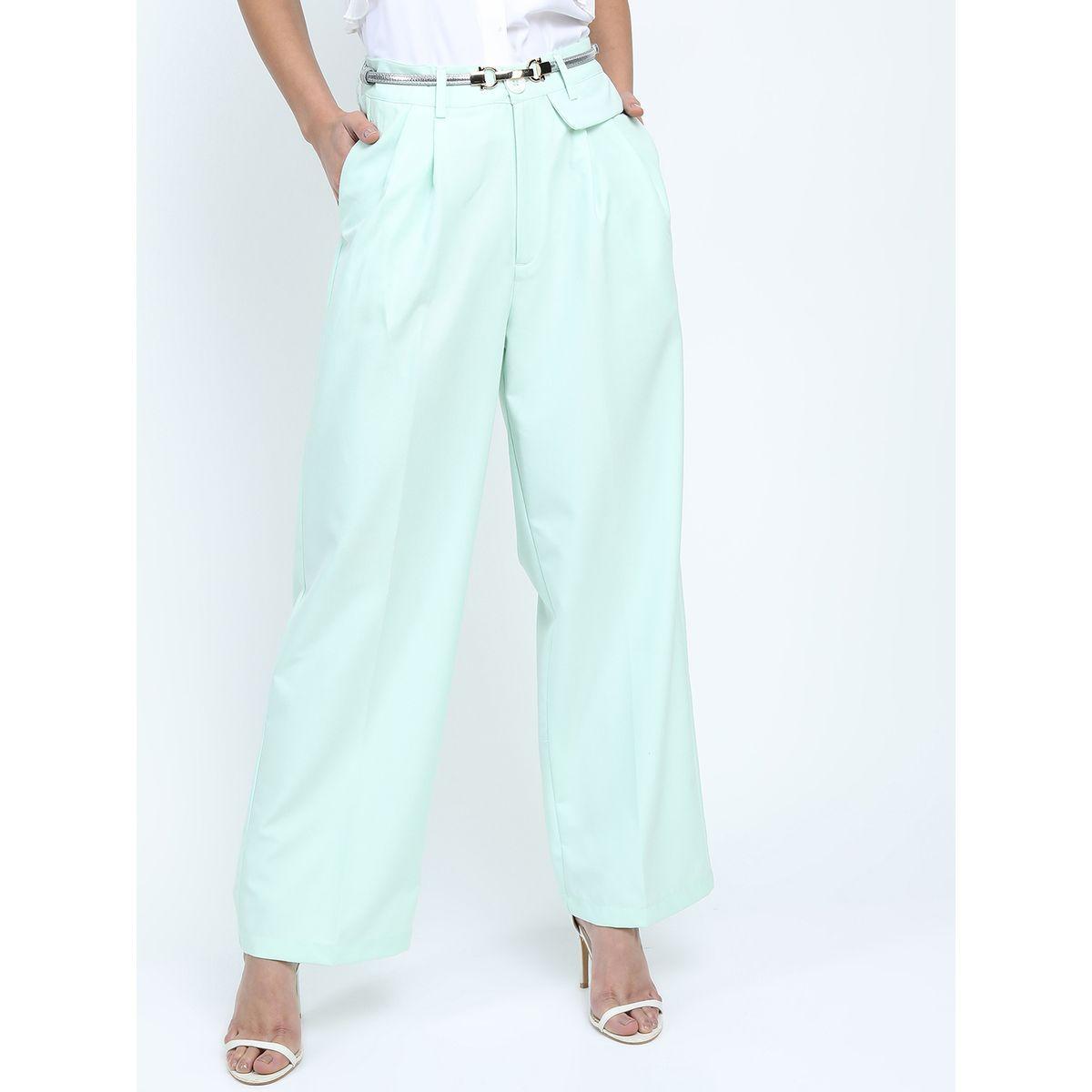 Tokyo Talkies X Styli Mid Rise Parallel Trousers with Belt Loop-women-clothing-bottoms-trousers-image-1