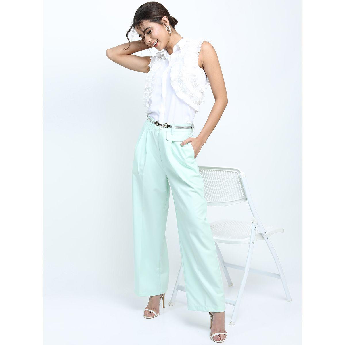 Tokyo Talkies X Styli Mid Rise Parallel Trousers with Belt Loop-women-clothing-bottoms-trousers-image-2