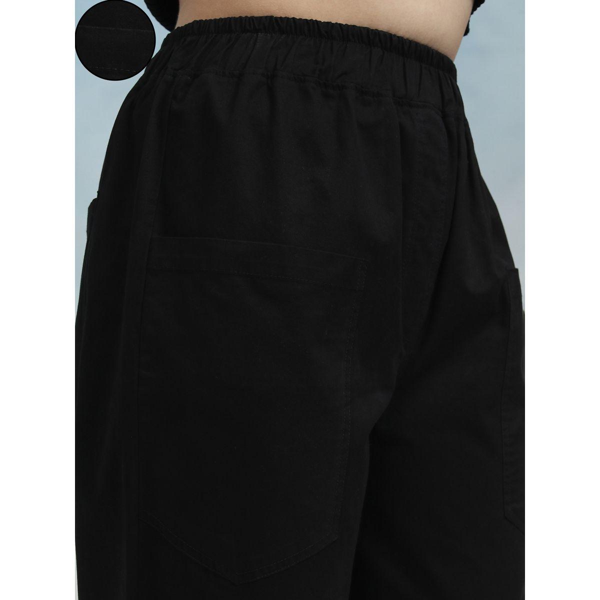 Tokyo Talkies X Styli Solid Mid Rise Regular Fit Trousers-women-clothing-bottoms-trousers-image-5