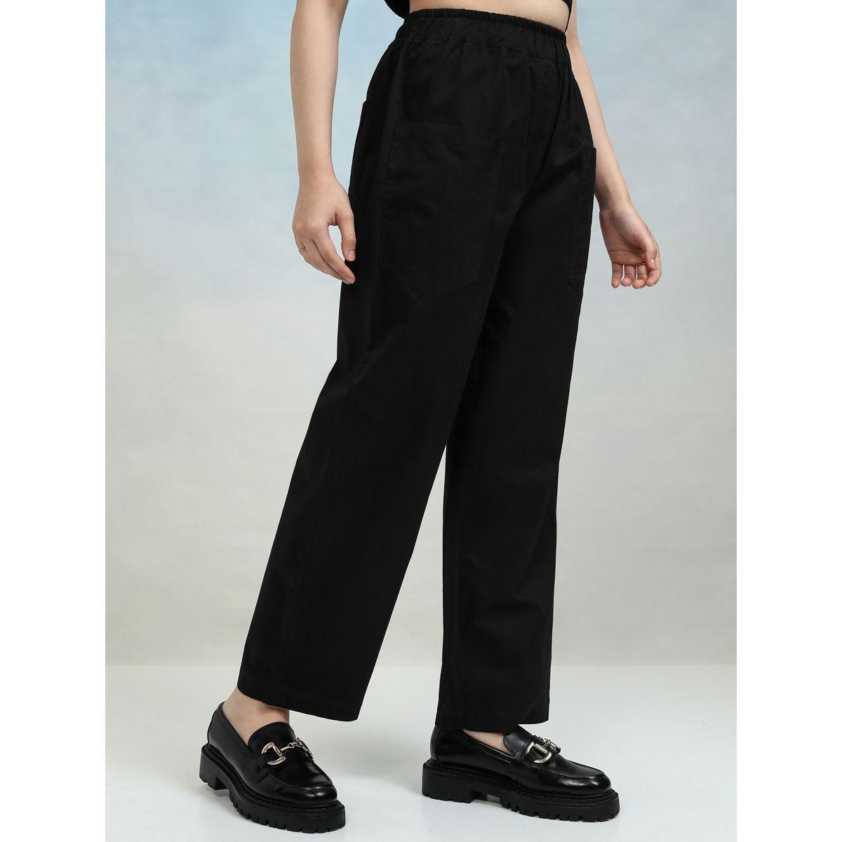 Tokyo Talkies X Styli Solid Mid Rise Regular Fit Trousers-women-clothing-bottoms-trousers-image-6