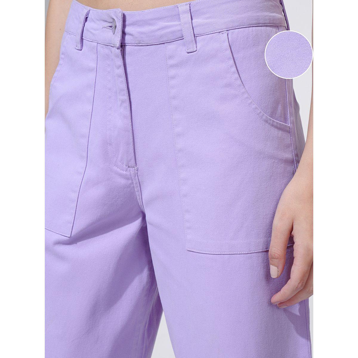 بنطال بأرجل واسعة وخصر متوسط طوكيو توكيز × ستايلي-women-clothing-bottoms-trousers-image-5