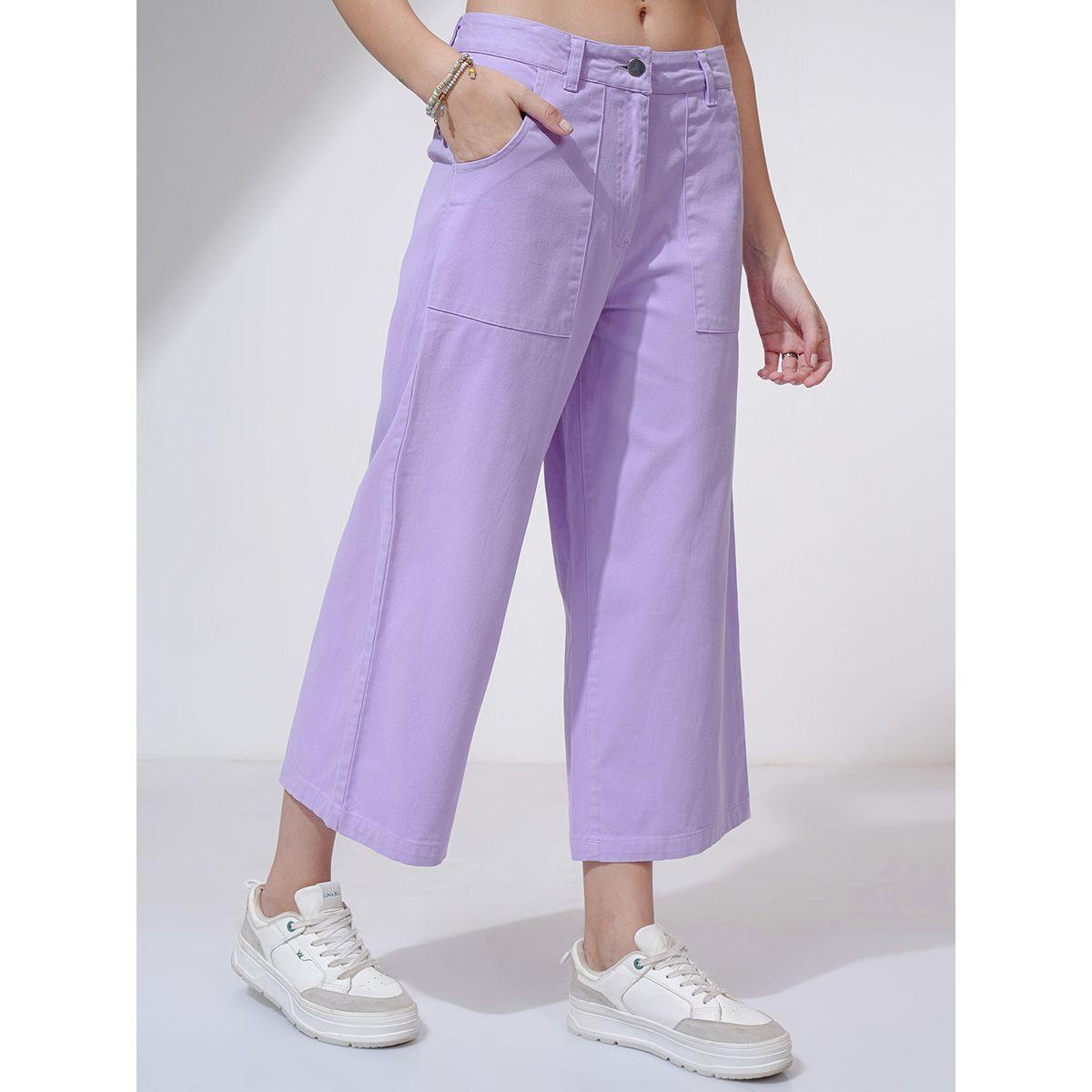 بنطال بأرجل واسعة وخصر متوسط طوكيو توكيز × ستايلي-women-clothing-bottoms-trousers-image-6